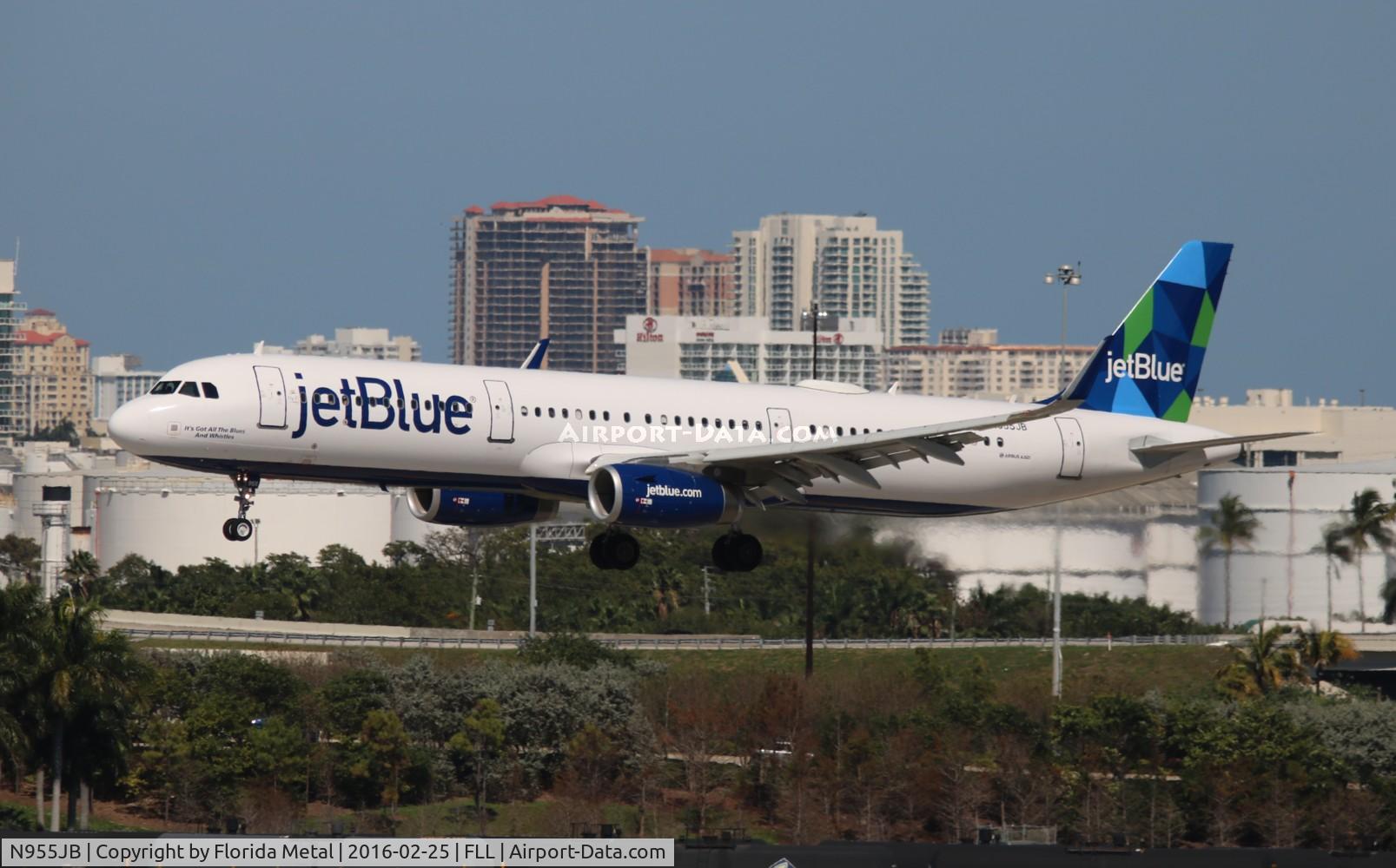 N955JB, 2015 Airbus A321-231 C/N 6757, Jet Blue