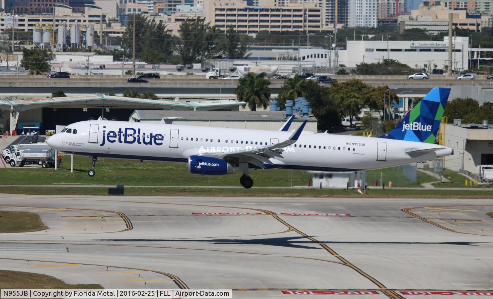N955JB, 2015 Airbus A321-231 C/N 6757, Jet Blue