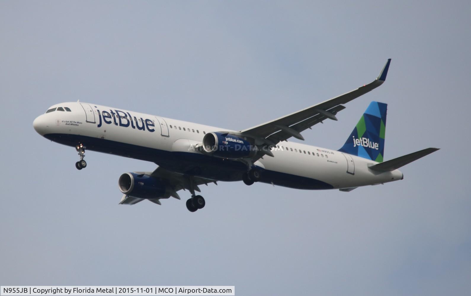 N955JB, 2015 Airbus A321-231 C/N 6757, Jet Blue