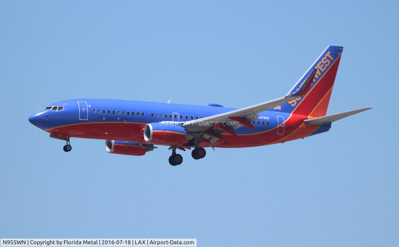 N955WN, 2011 Boeing 737-7H4 C/N 36671, Southwest