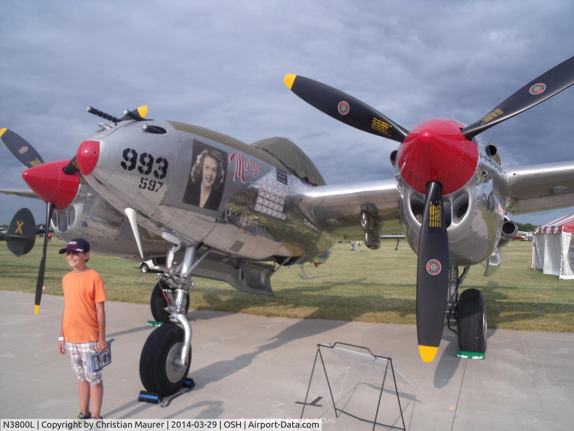 N3800L, 1945 Lockheed P-38L-5-LO Lightning C/N 422-8342, Marge