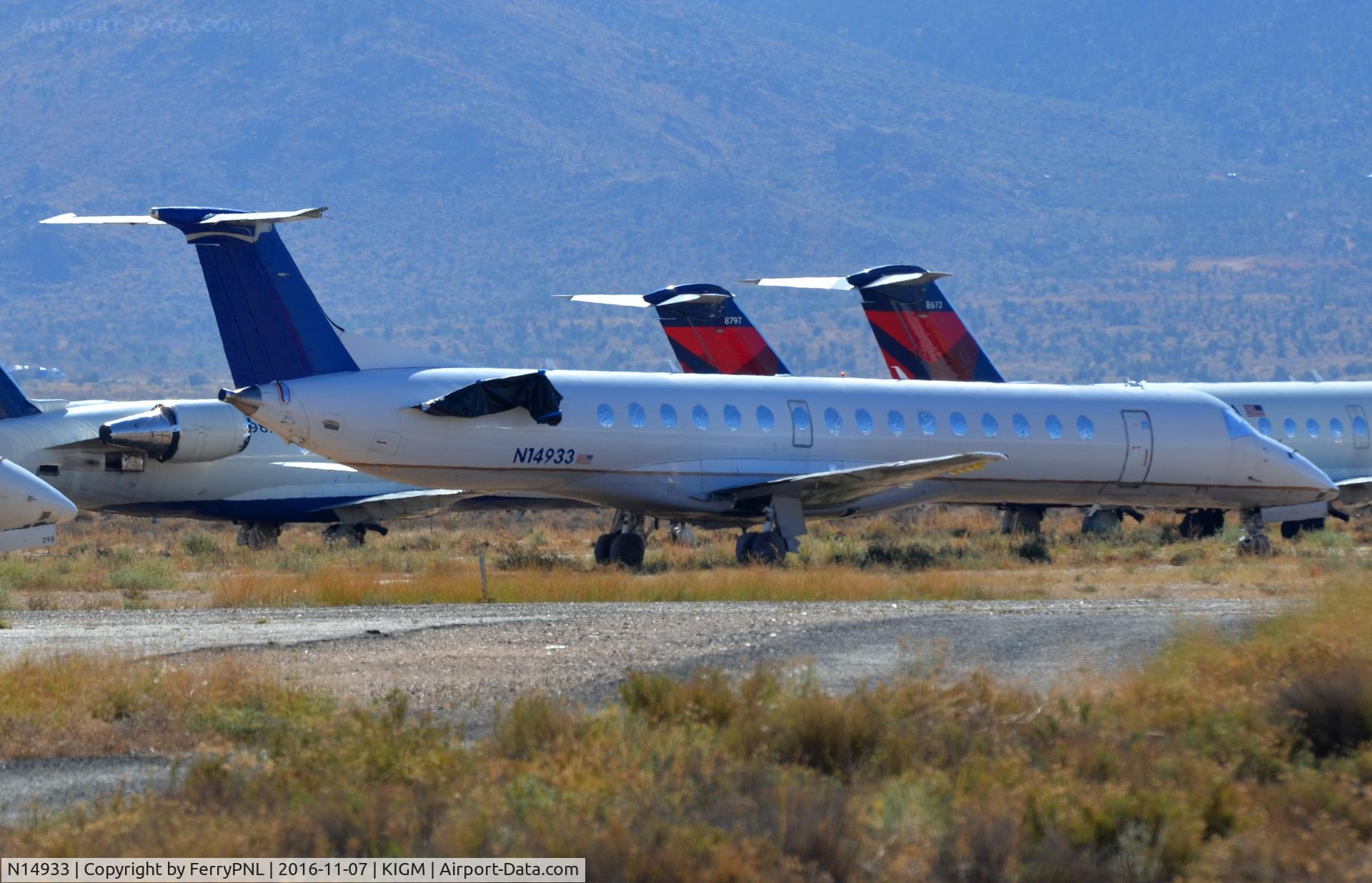 N14933, 1997 Embraer EMB-145EP (ERJ-145EP) C/N 145018, ERJ145 stored in IGM