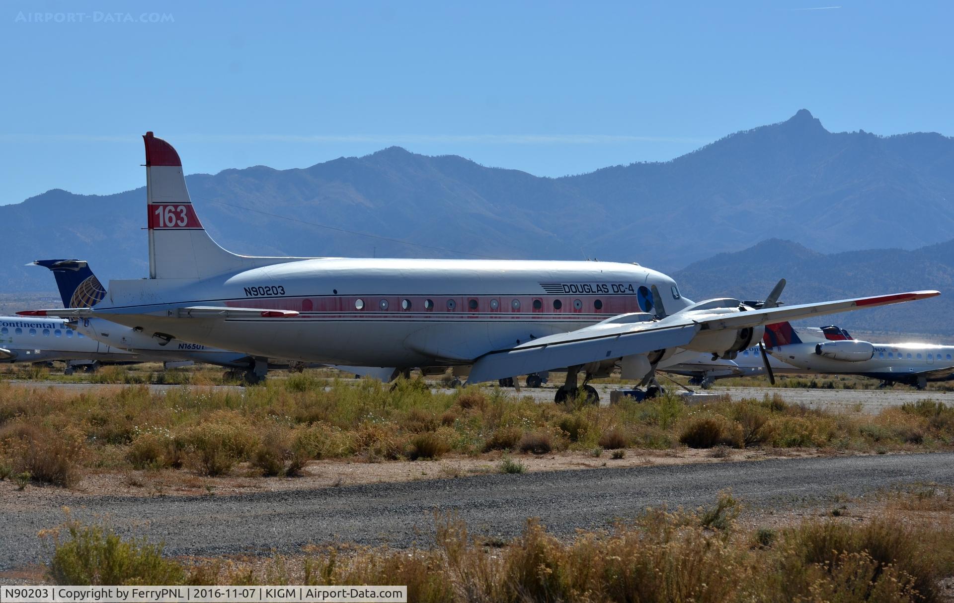 N90203, 1945 Douglas C-54G Skymaster C/N 35934, DC4 in storage in IGM