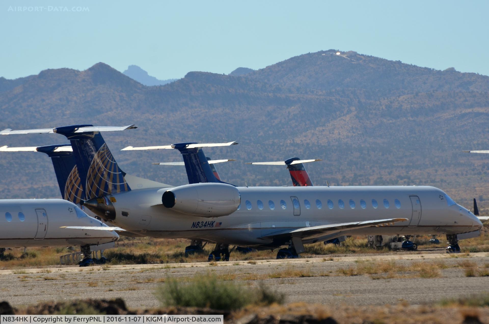 N834HK, 2000 Embraer ERJ-145LR (EMB-145LR) C/N 145269, Trans States ERJ145 stored since April 2016 in IGM.