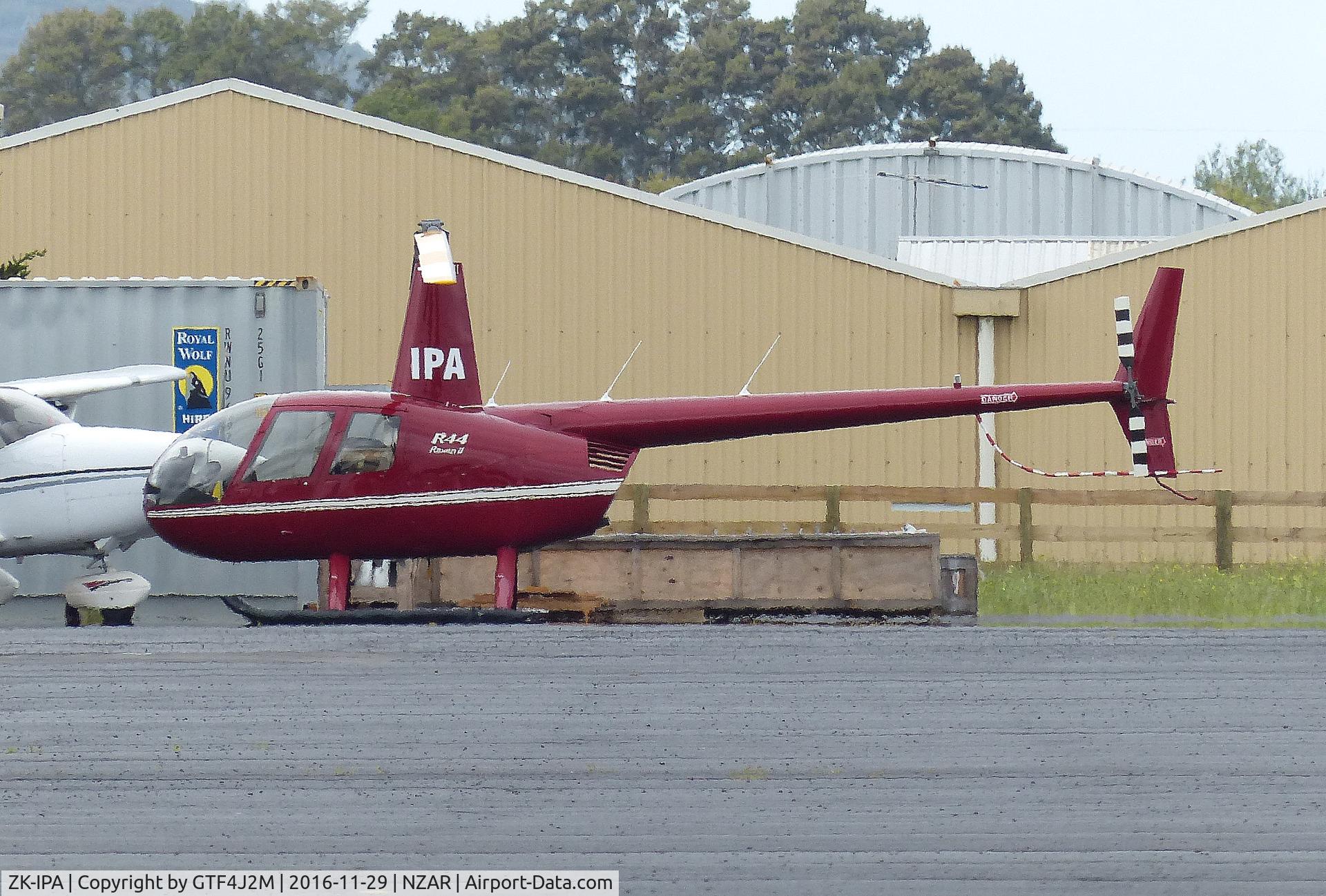 ZK-IPA, Robinson R44  Raven II C/N 13445, ZK-IPA at Ardmore 29.11.16
