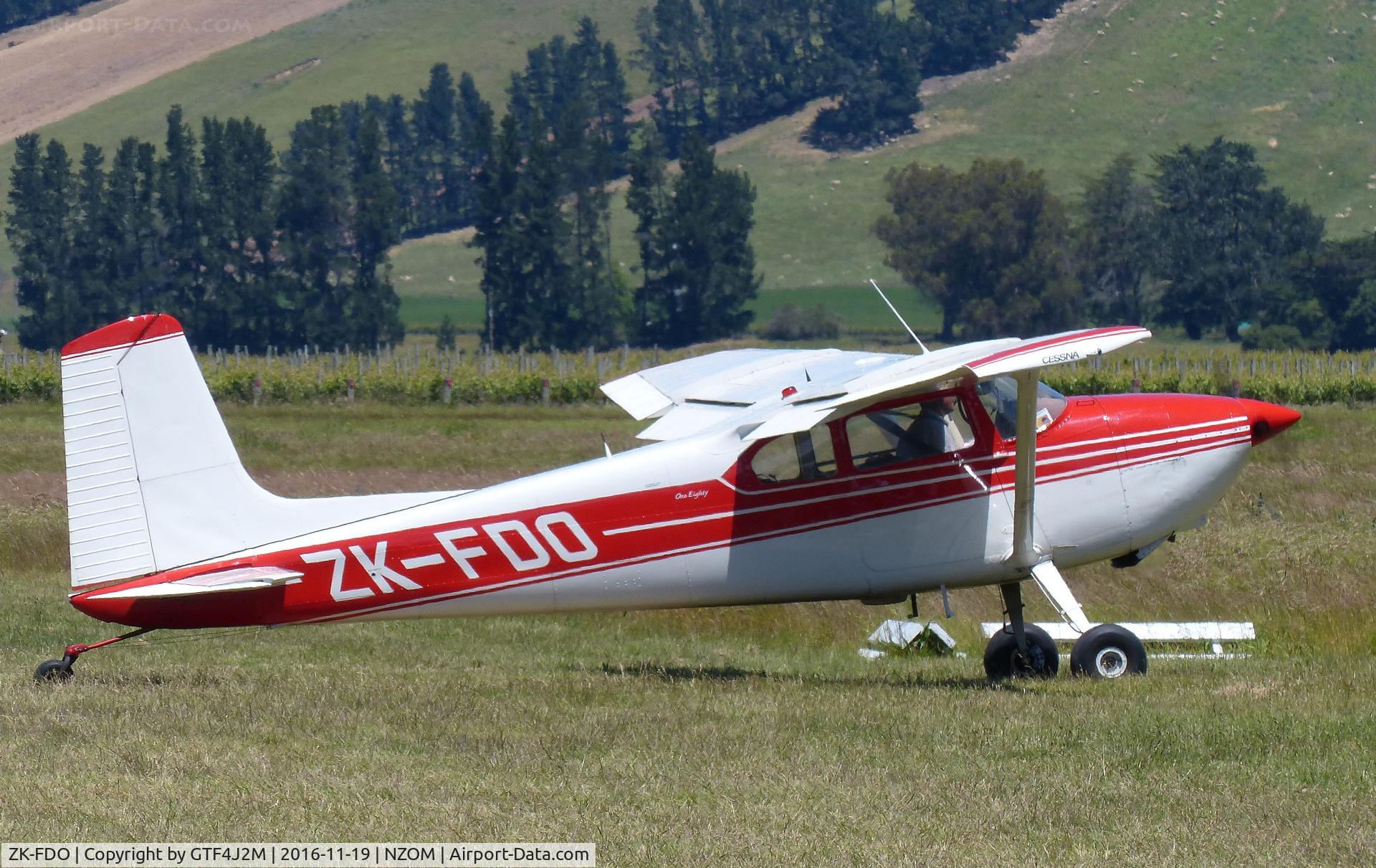 ZK-FDO, Cessna 180A C/N 50017, ZK-FDO at Omarka 19.11.16