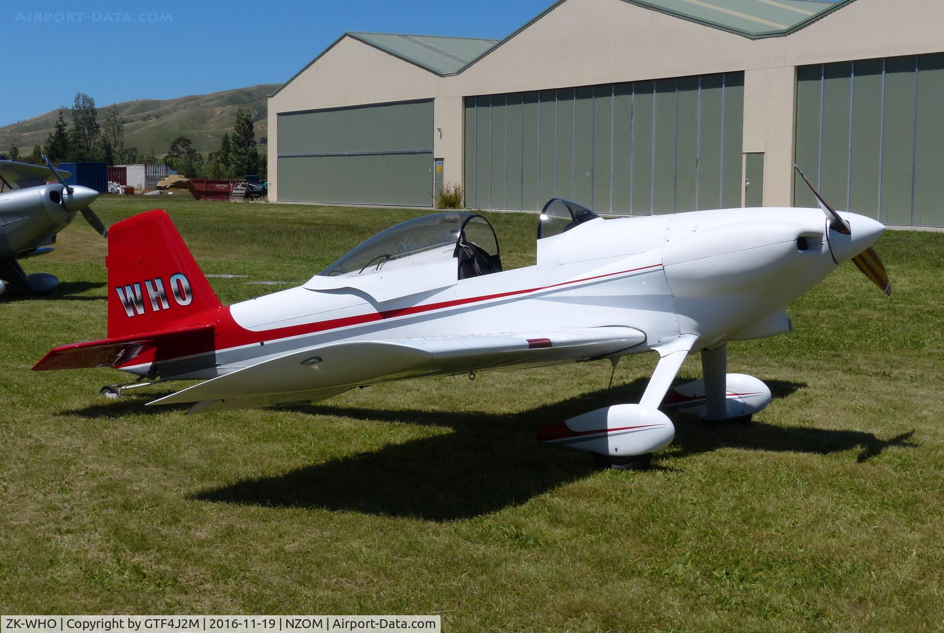 ZK-WHO, Vans RV-3 UL C/N AACA/612, ZK-WHO at Omarka 19.11.16