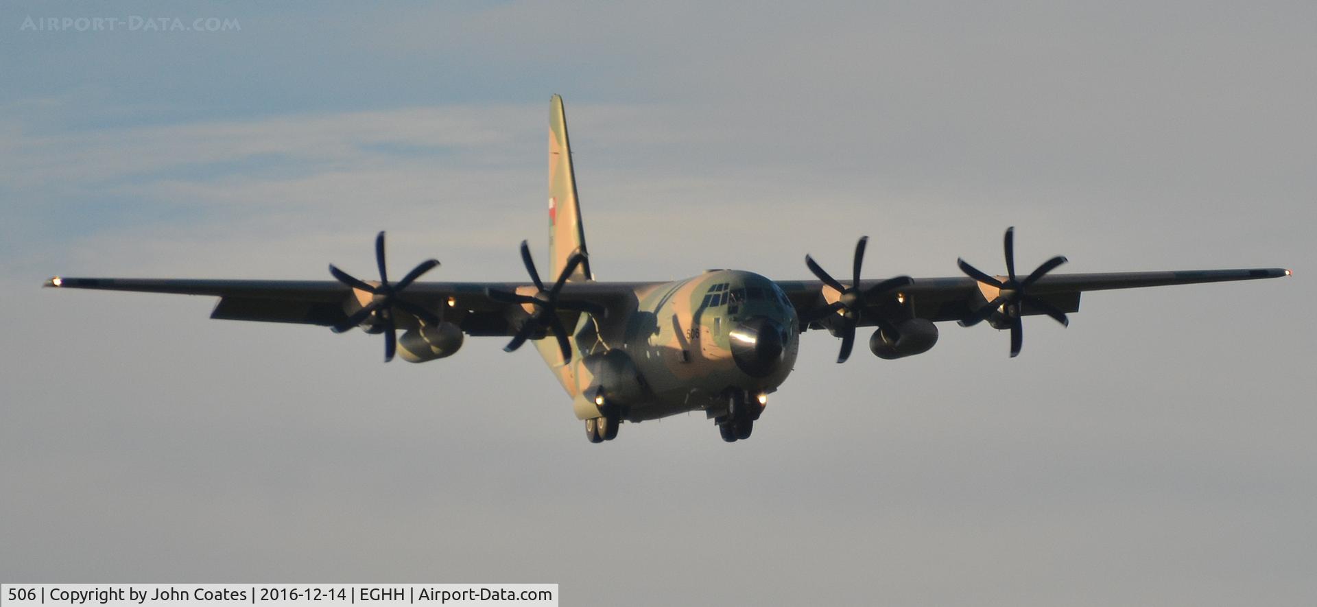 506, Lockheed Martin C-130J Hercules C/N 382-5743, Distant shot on approach to 08