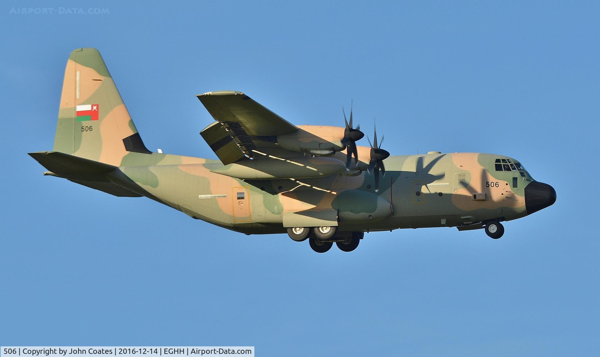 506, Lockheed Martin C-130J Hercules C/N 382-5743, Low winter sun casting unusual shadows