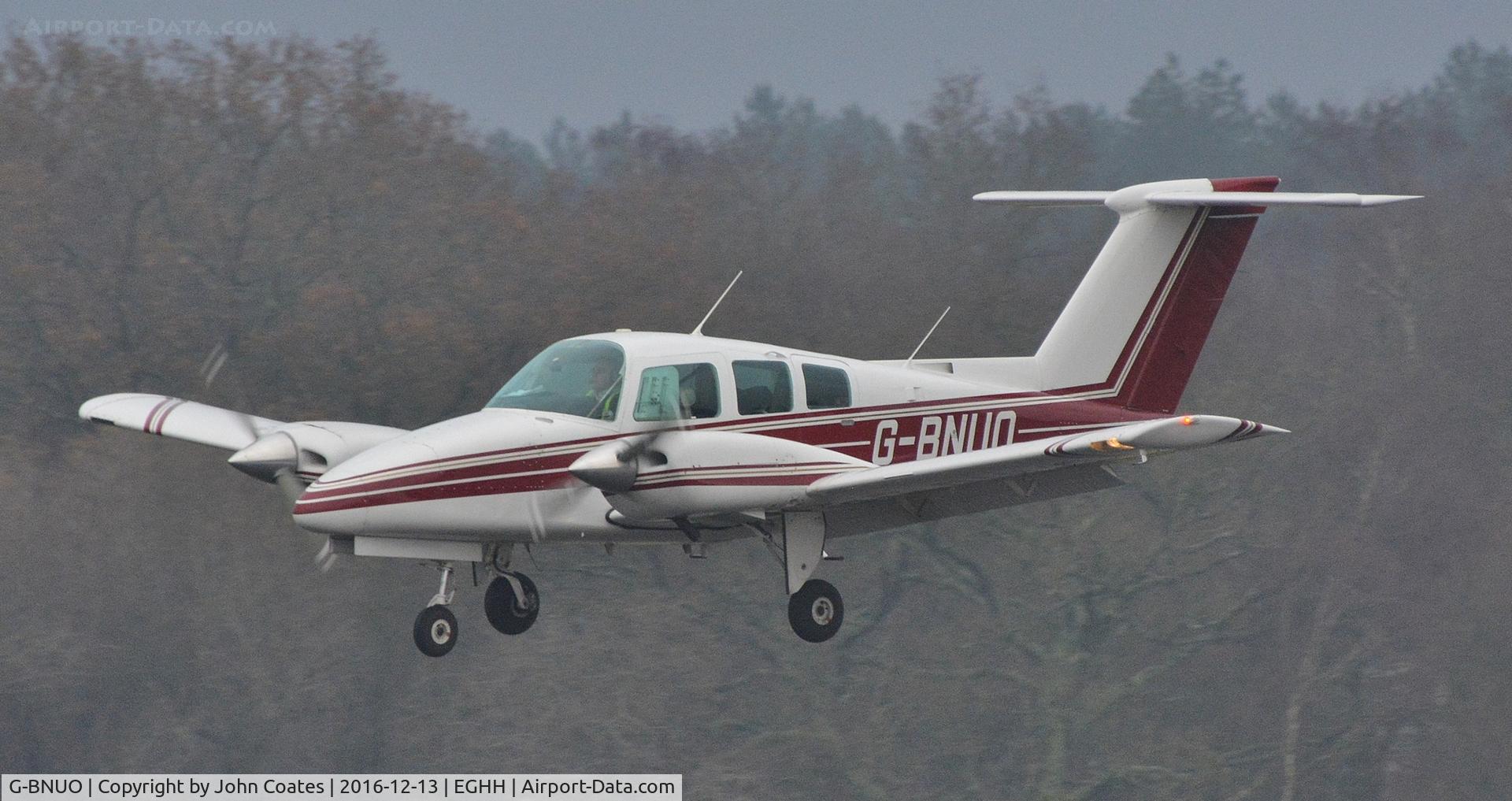 G-BNUO, 1979 Beech 76 Duchess C/N ME-250, Training in poor weather