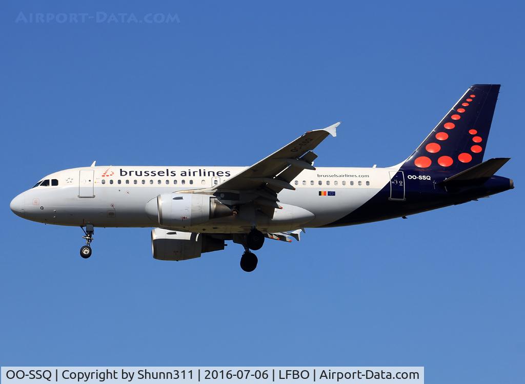 OO-SSQ, 2009 Airbus A319-112 C/N 3790, Landing rwy 32L