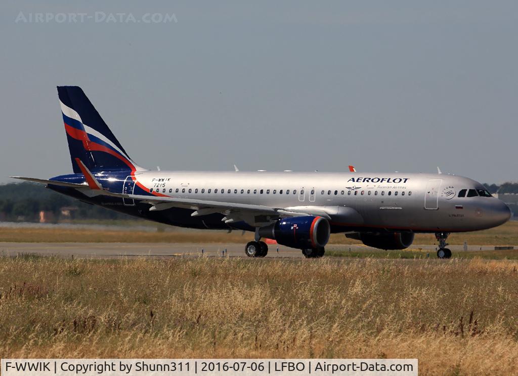 F-WWIK, 2016 Airbus A320-214 C/N 7215, C/n 7215 - To be VP-BAC