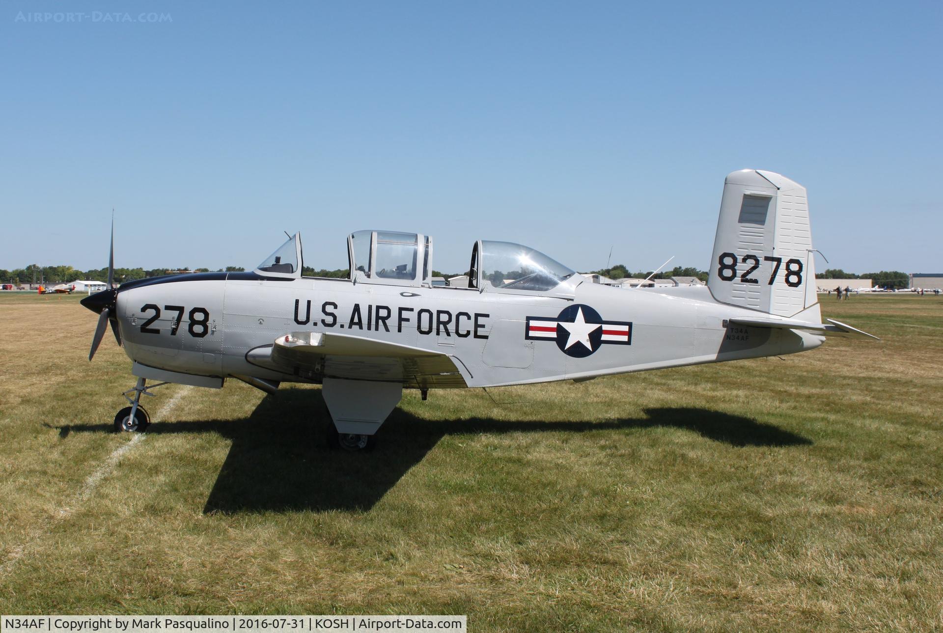 N34AF, Beech (CCF) T-34A (A45) Mentor C/N CCF34-51, Beech T-34A