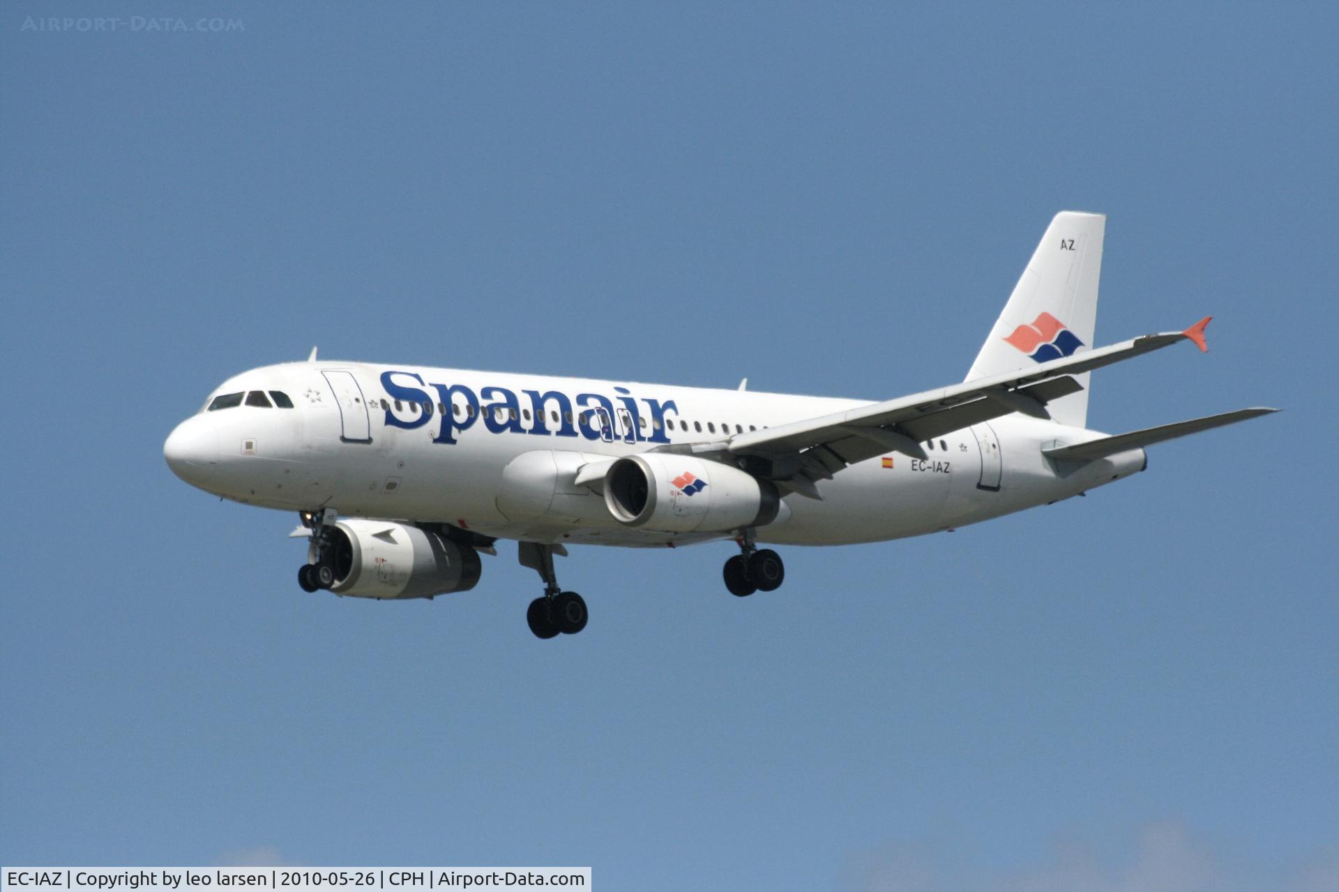 EC-IAZ, 2001 Airbus A320-232 C/N 1631, Copenhagen 26.5.10