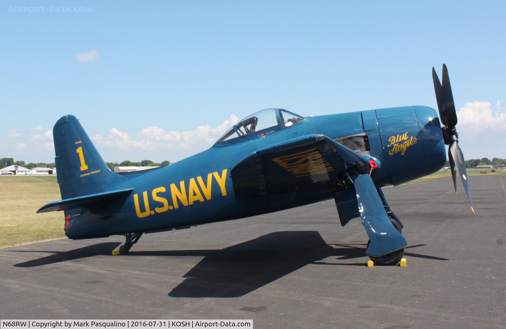 N68RW, 1947 Grumman F8F-2 (G58) Bearcat C/N D.1162, Grumman F8F-2