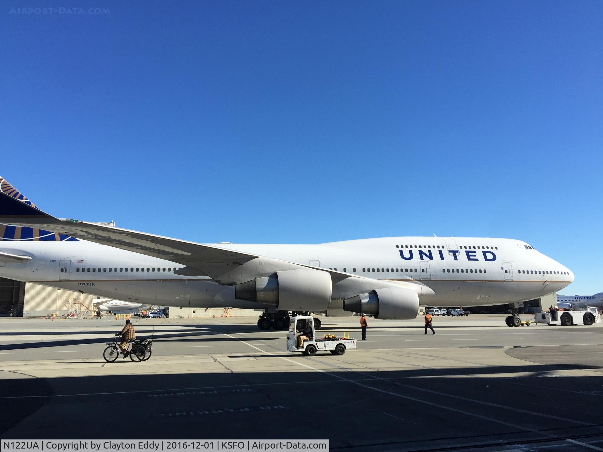 N122UA, 1999 Boeing 747-422 C/N 29168, SFO 2016