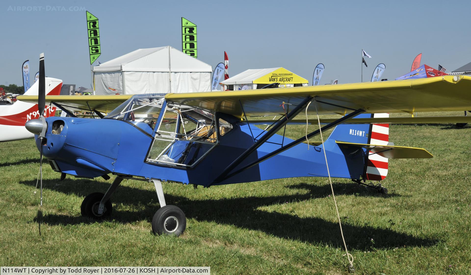 N114WT, 2011 Skystar Kitfox Classic 4 C/N C9812 0227, Airventure 2016