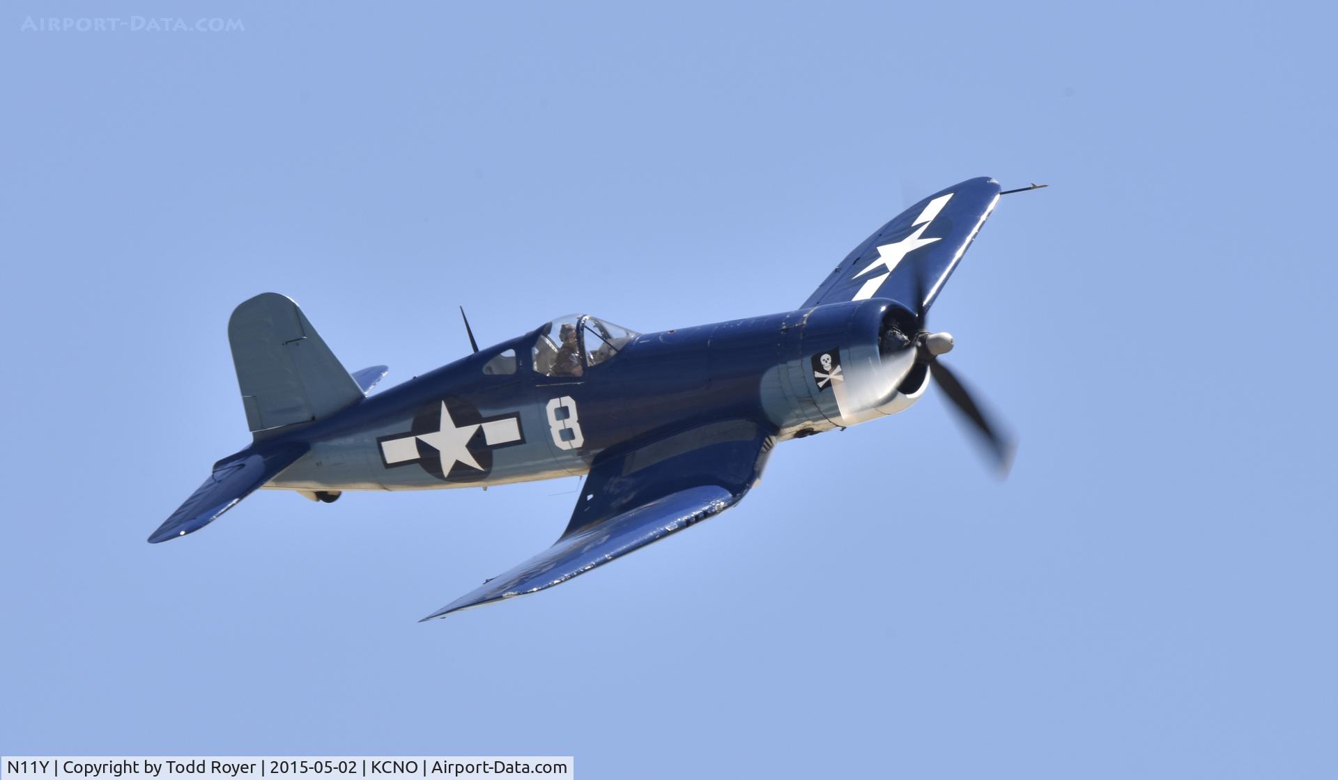 N11Y, Goodyear FG-1D Corsair C/N Not found (67087/N11Y), Flying at the Planes of Fame Airshow