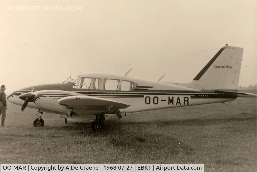 OO-MAR, 1964 Piper PA-23-250 Aztec C C/N 27-2748, OO-MAR of Tourairtax at Wevelgem.