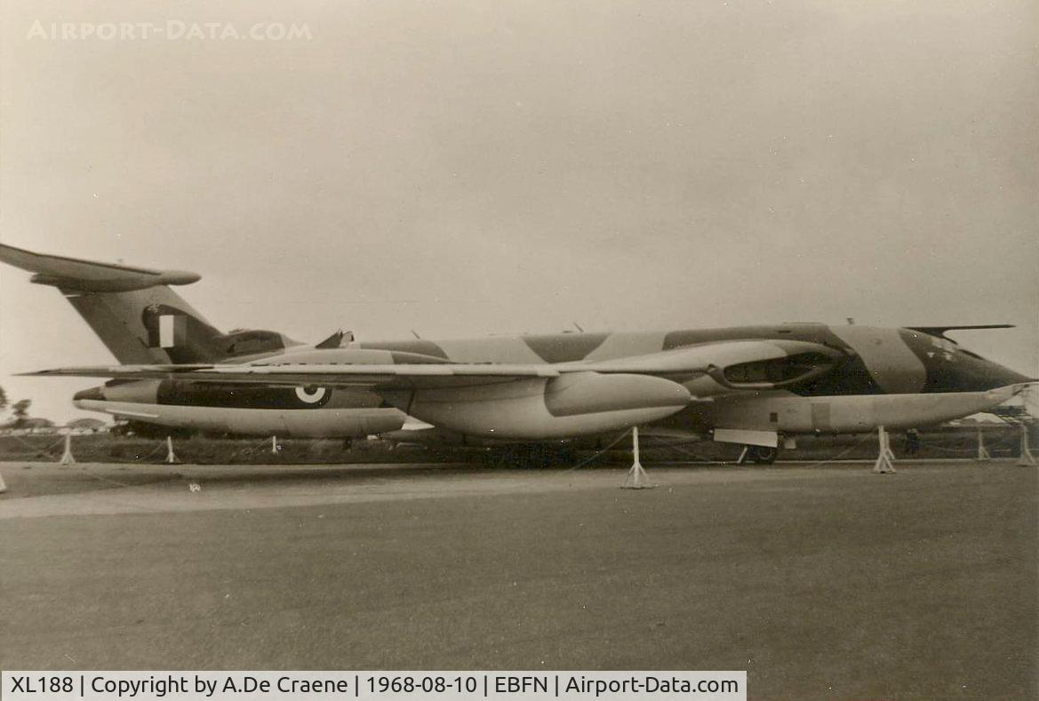 XL188, 1961 Handley Page Victor K.2 C/N HP80/69, Static display at the Koksijde Airshow in 1968.