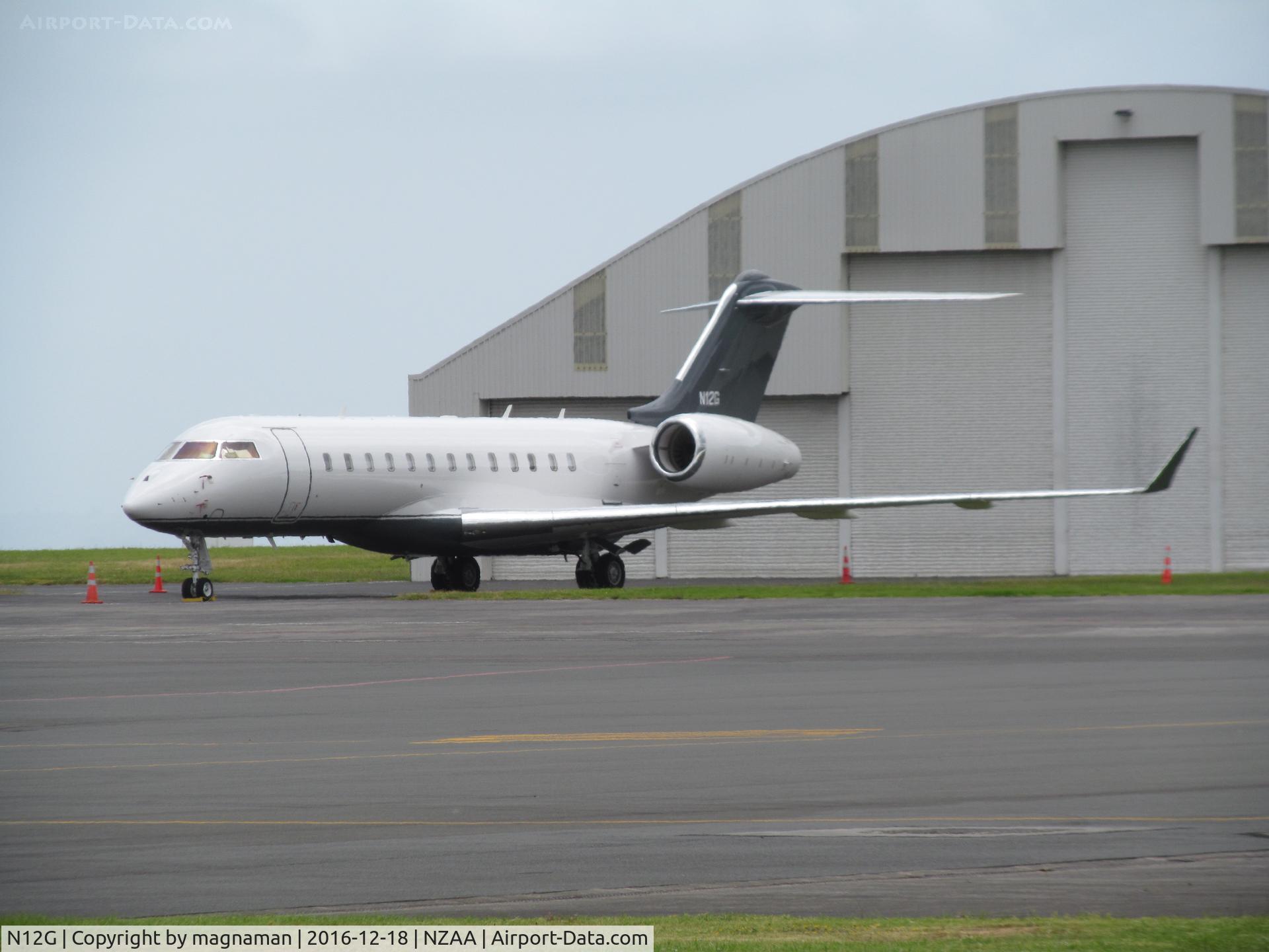 N12G, 2014 Bombardier BD-700-1A10 Global 6000 C/N 9641, global at NZAA