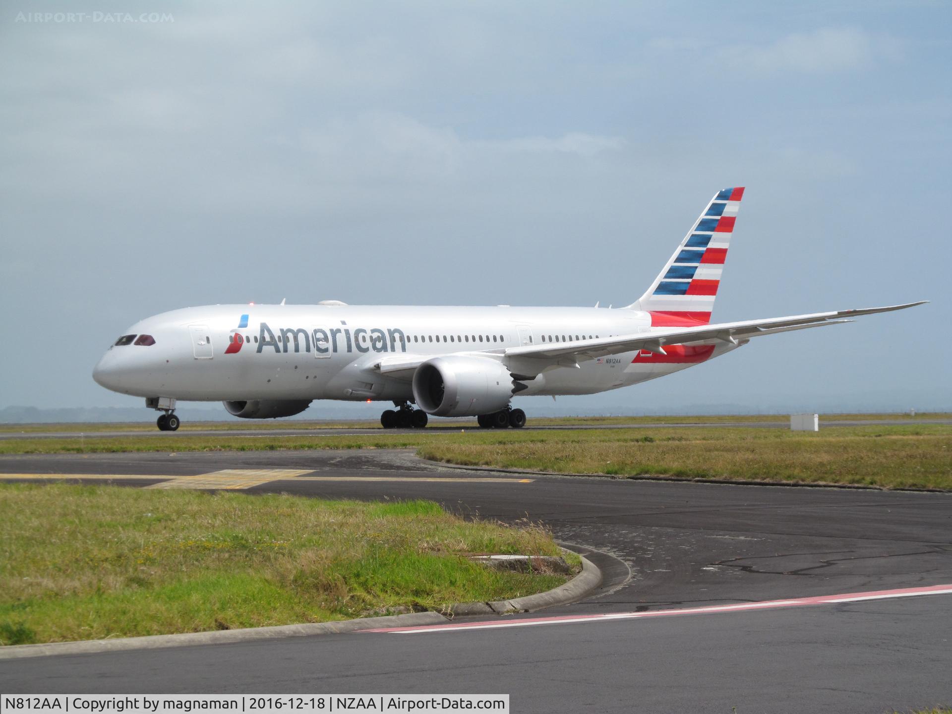 N812AA, 2015 Boeing 787-8 Dreamliner Dreamliner C/N 40630, first American Dreamliner photo for me at AKL