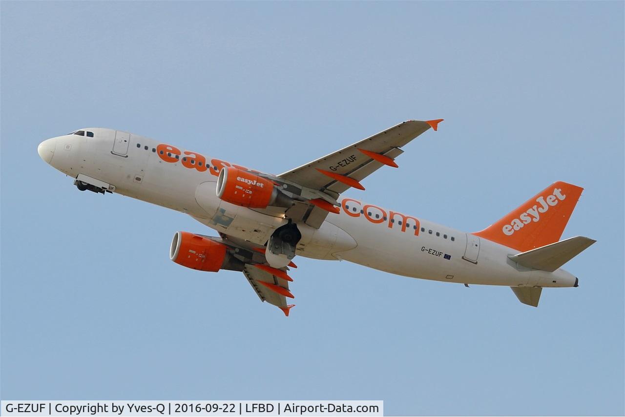 G-EZUF, 2011 Airbus A320-214 C/N 4676, Airbus A320-214, Take off rwy 23, Bordeaux Mérignac airport (LFBD-BOD)