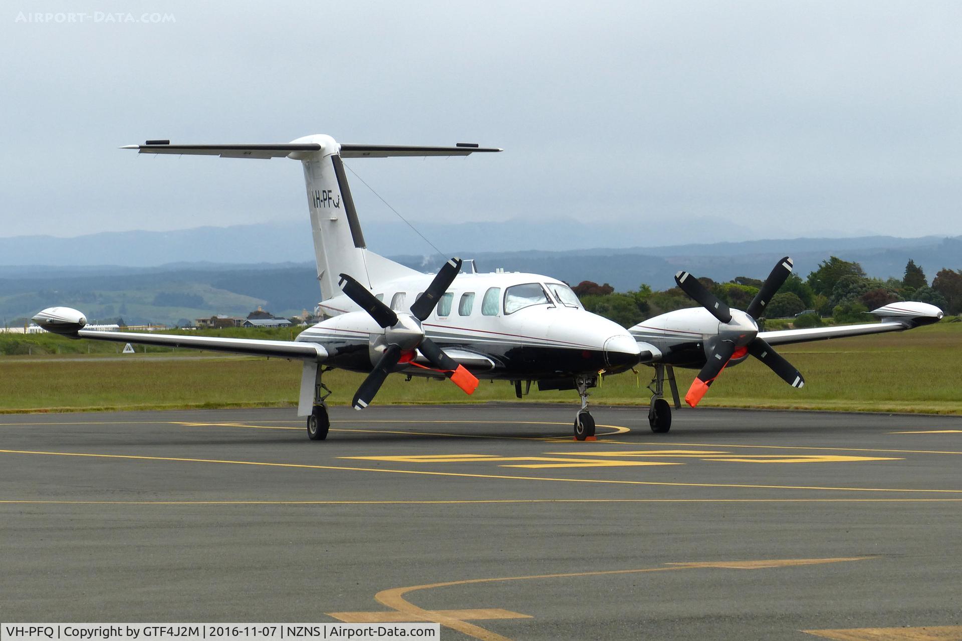 VH-PFQ, 1984 Piper PA-42-1000 Cheyenne IV C/N 42-5527015, VH-PFQ at Nelson 7.11.16