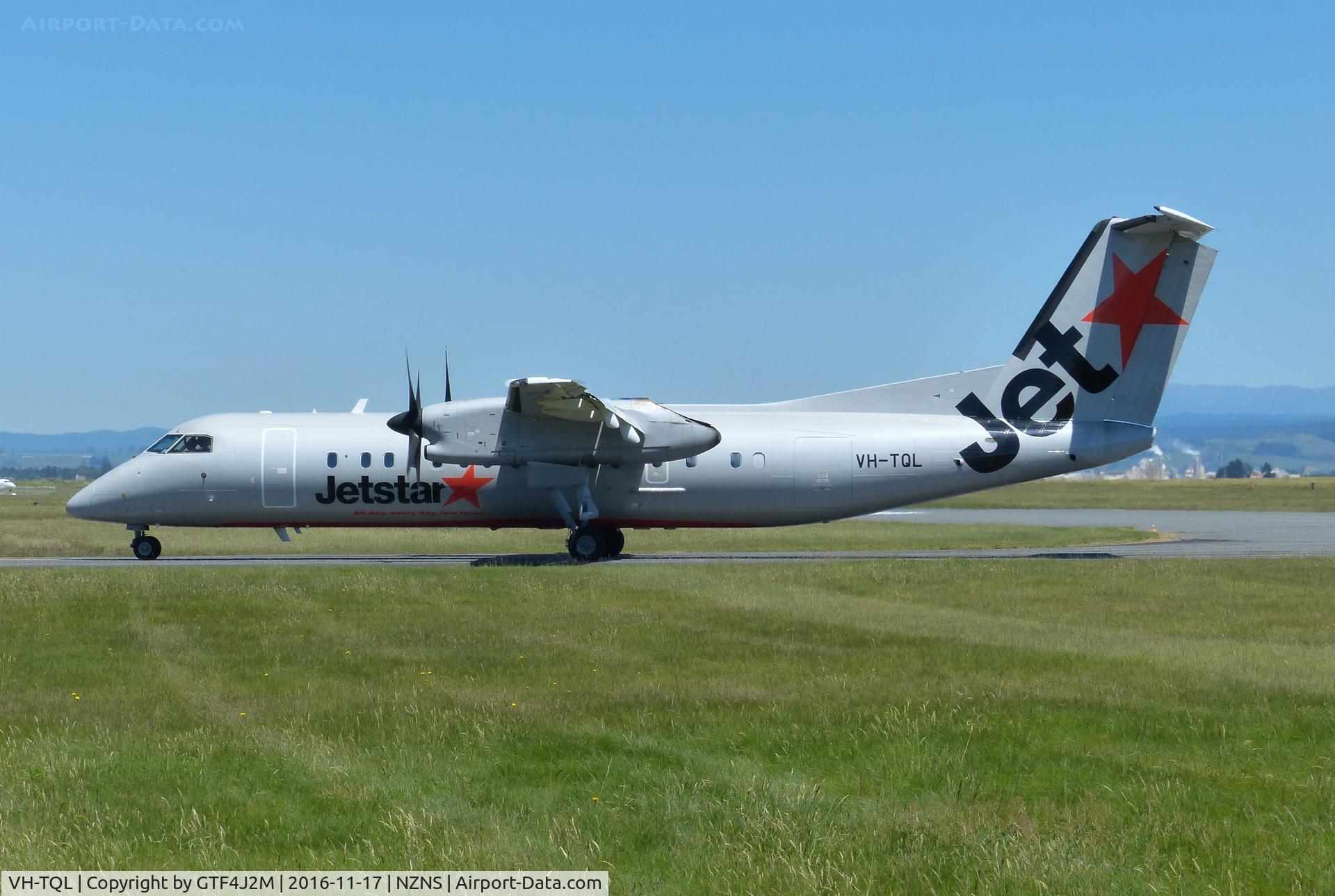 VH-TQL, 2004 De Havilland Canada DHC-8-315Q Dash 8 C/N 603, VH-TQL  Jetstar  at Nelson 17.11.16