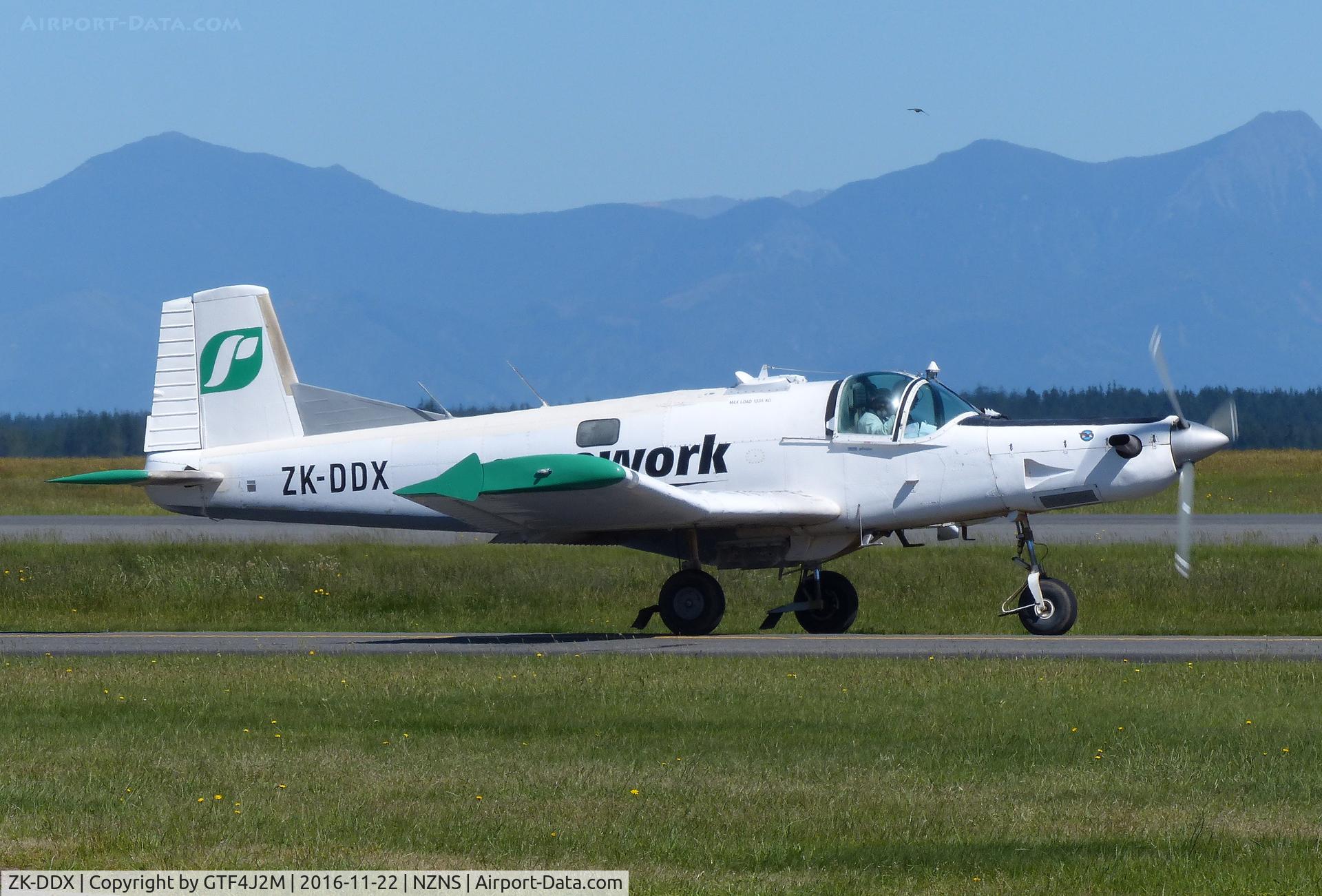 ZK-DDX, NZ Aerospace FU24-950 C/N 160, ZK-DDX at Nelson 22.11.16