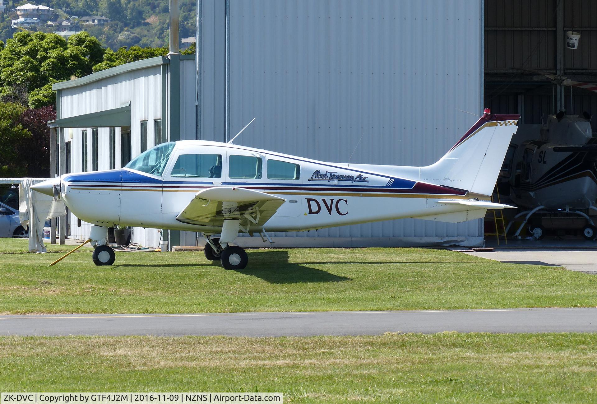ZK-DVC, Beech C23 Sundowner 180 Sundowner 180 C/N M-1566, ZK-DVC at Nelson 9.11.16