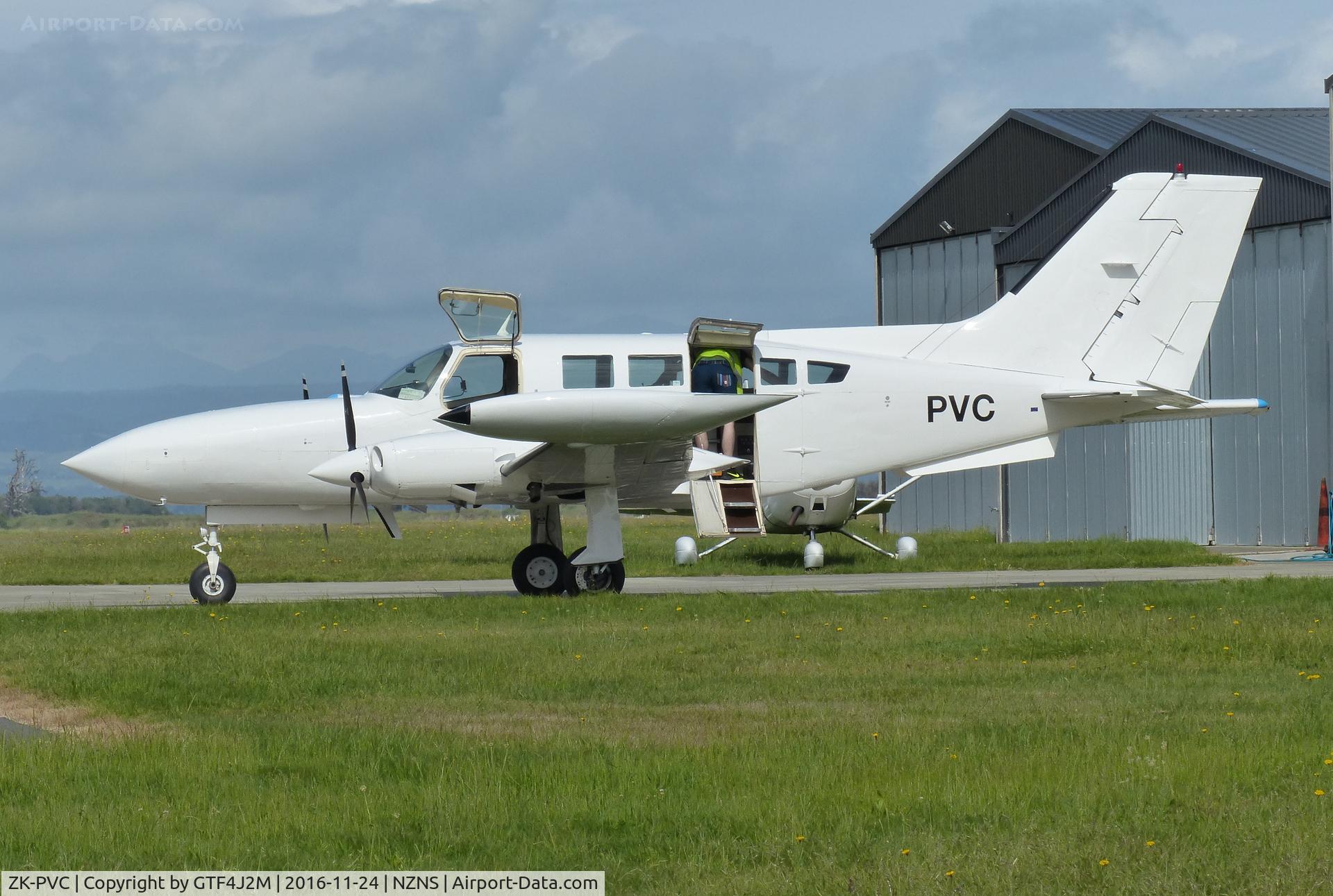 ZK-PVC, 1974 Cessna 402B Businessliner C/N 402B-0559, ZK-PVC at Nelson 24.11.16