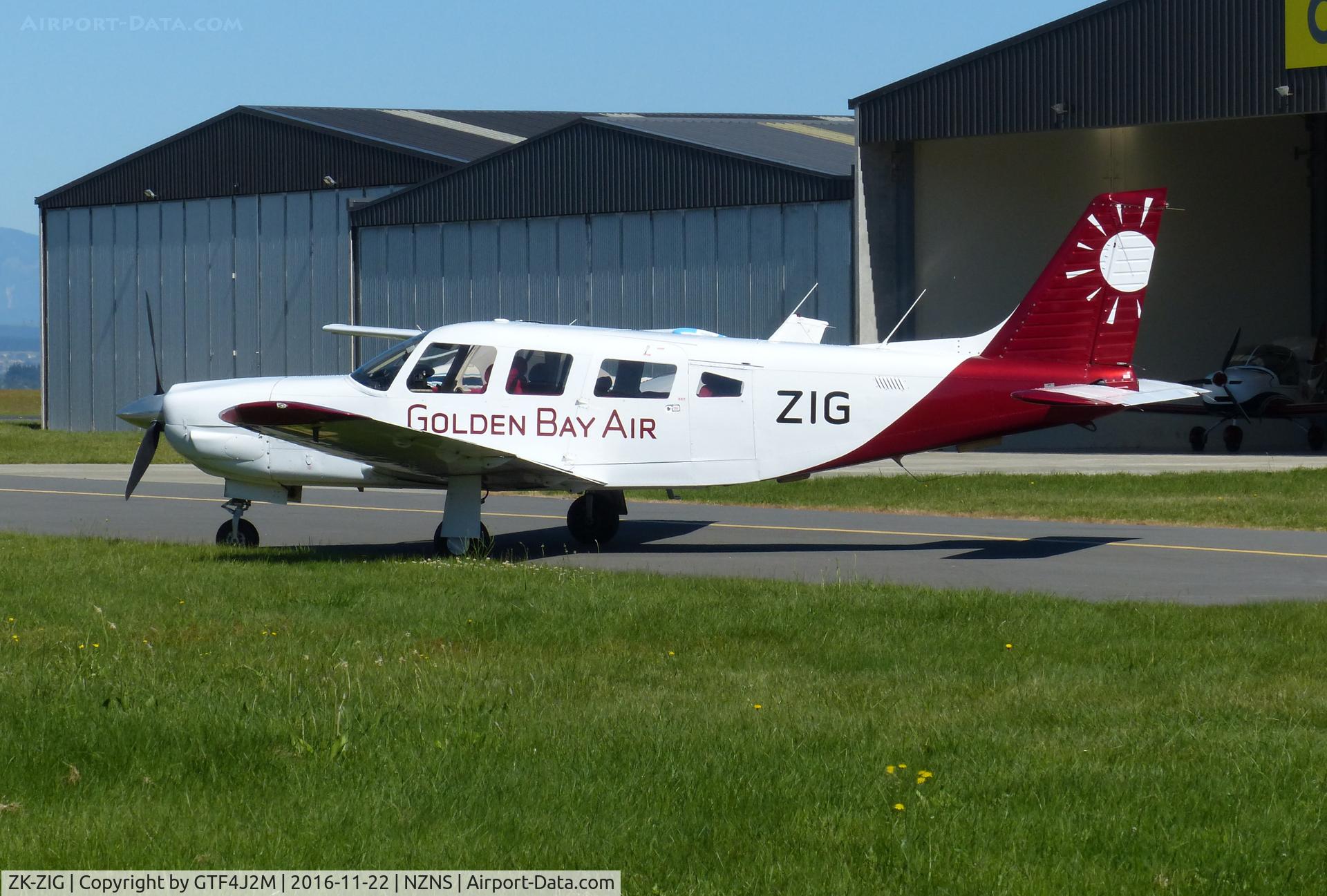 ZK-ZIG, 1980 Piper PA-32R-301 C/N 32R-8013045, ZK-ZIG at Nelson 22.11.16