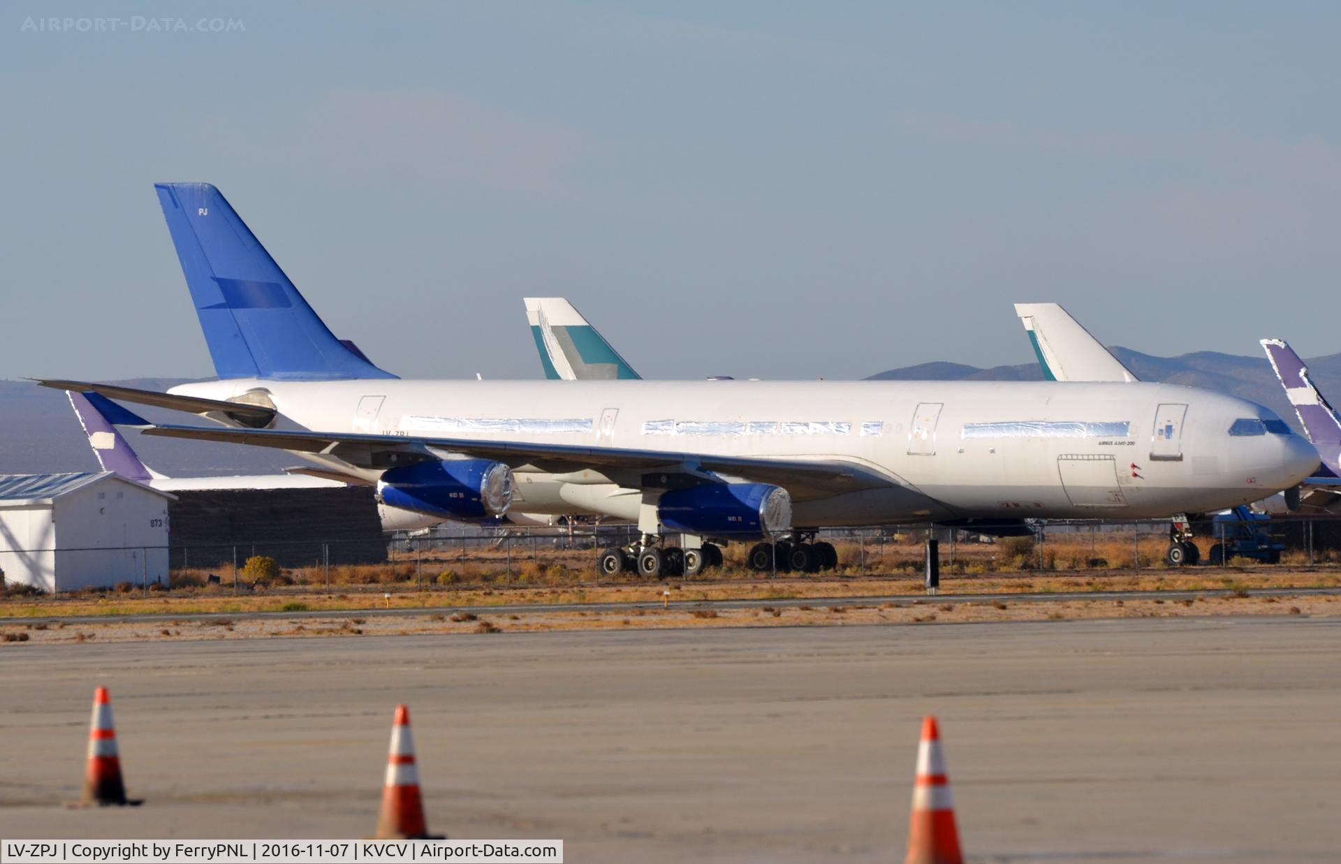 LV-ZPJ, 1994 Airbus A340-211 C/N 074, Aerolineas Argentinas A342 all wrapped up. Stored since 2014.
