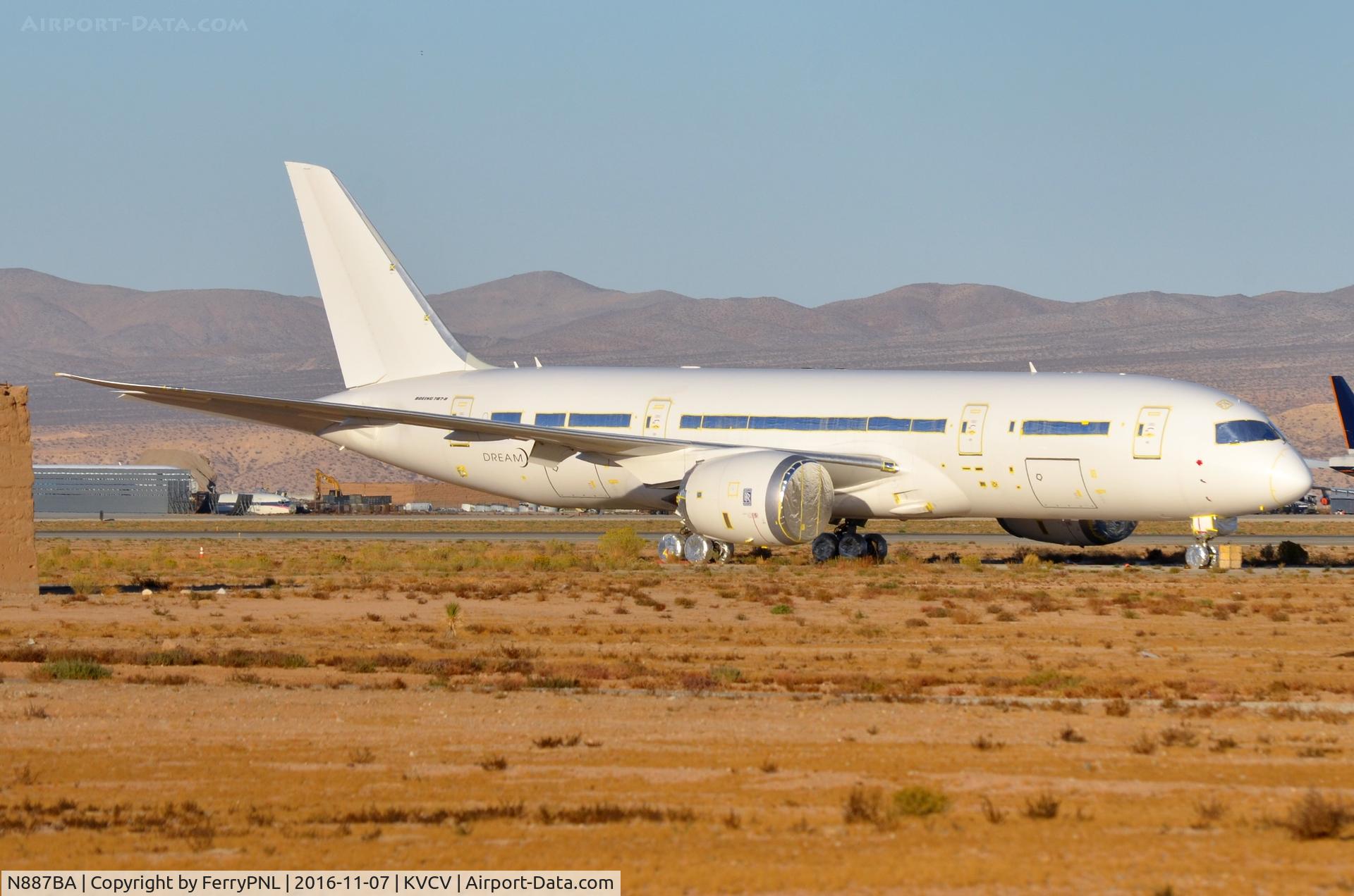 N887BA, 2015 Boeing 787-8 Dreamliner Dreamliner C/N 37306, B788 ntu by Privatair. Boeing placed it in VCV Sept. 2015.