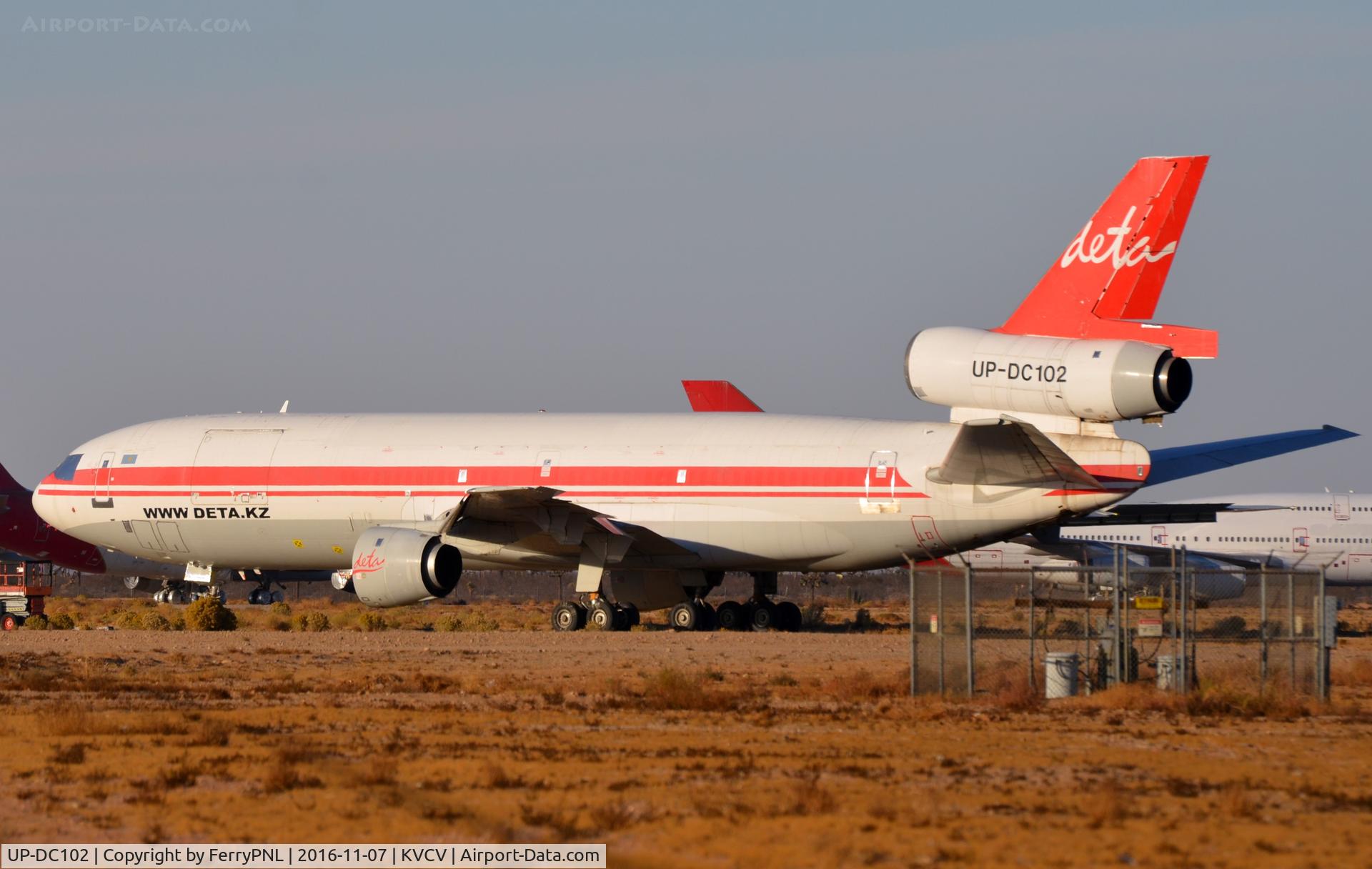UP-DC102, 2004 McDonnell Douglas DC-10-40D(F) C/N 47855, Deta DC10-40D(F) in the evening sun