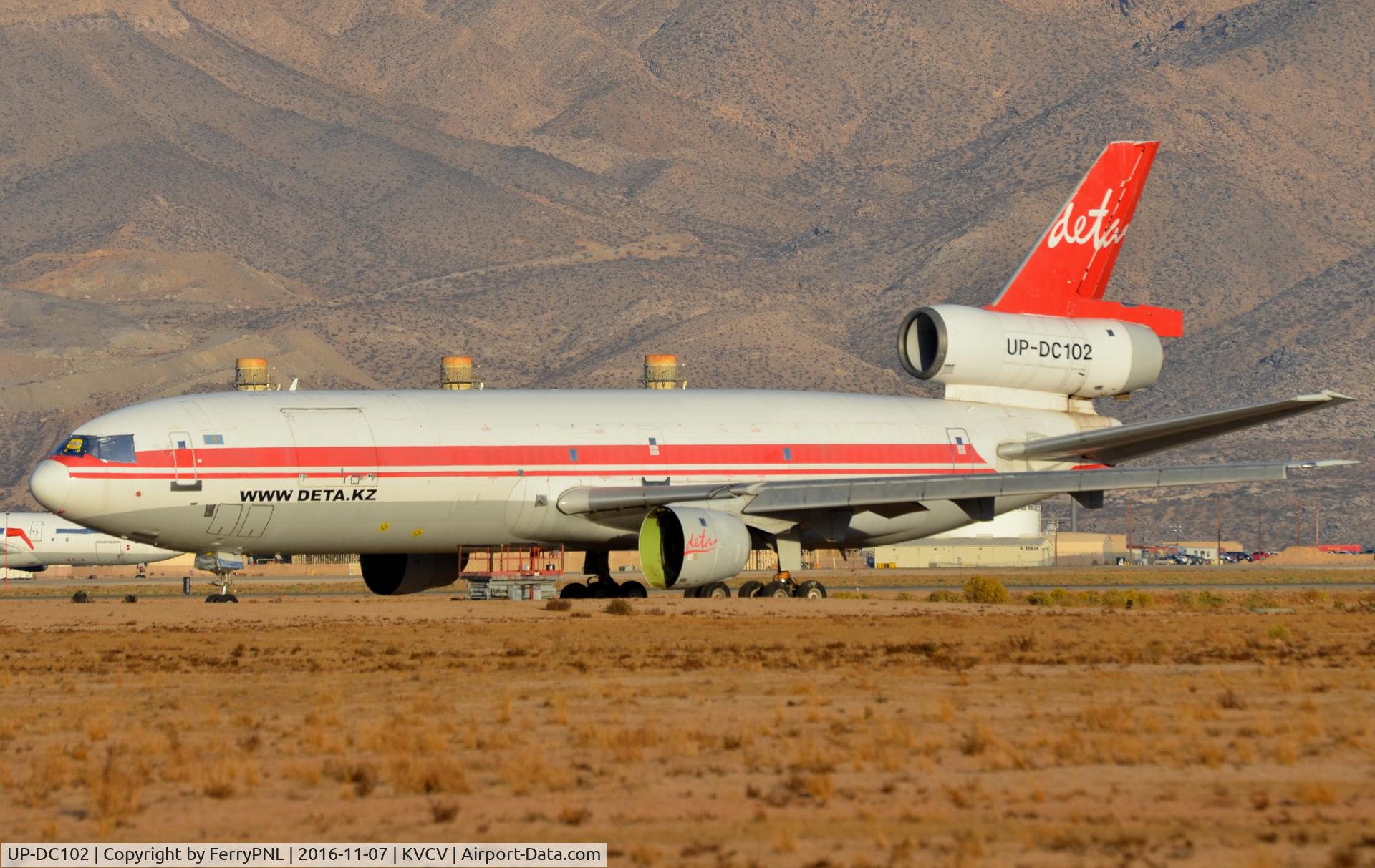 UP-DC102, 2004 McDonnell Douglas DC-10-40D(F) C/N 47855, Deta DC10-40D(F) stored in VCV since 2012. Formaly operated by Aeroflot and JAL.
