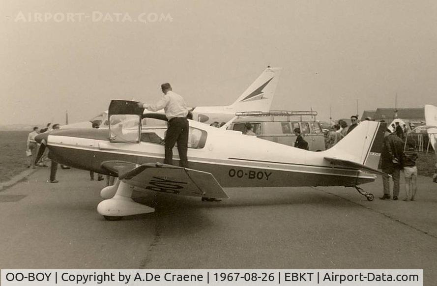 OO-BOY, Robin DR-250-160 Capitaine C/N 13, Wevelgem Airshow in 1967.