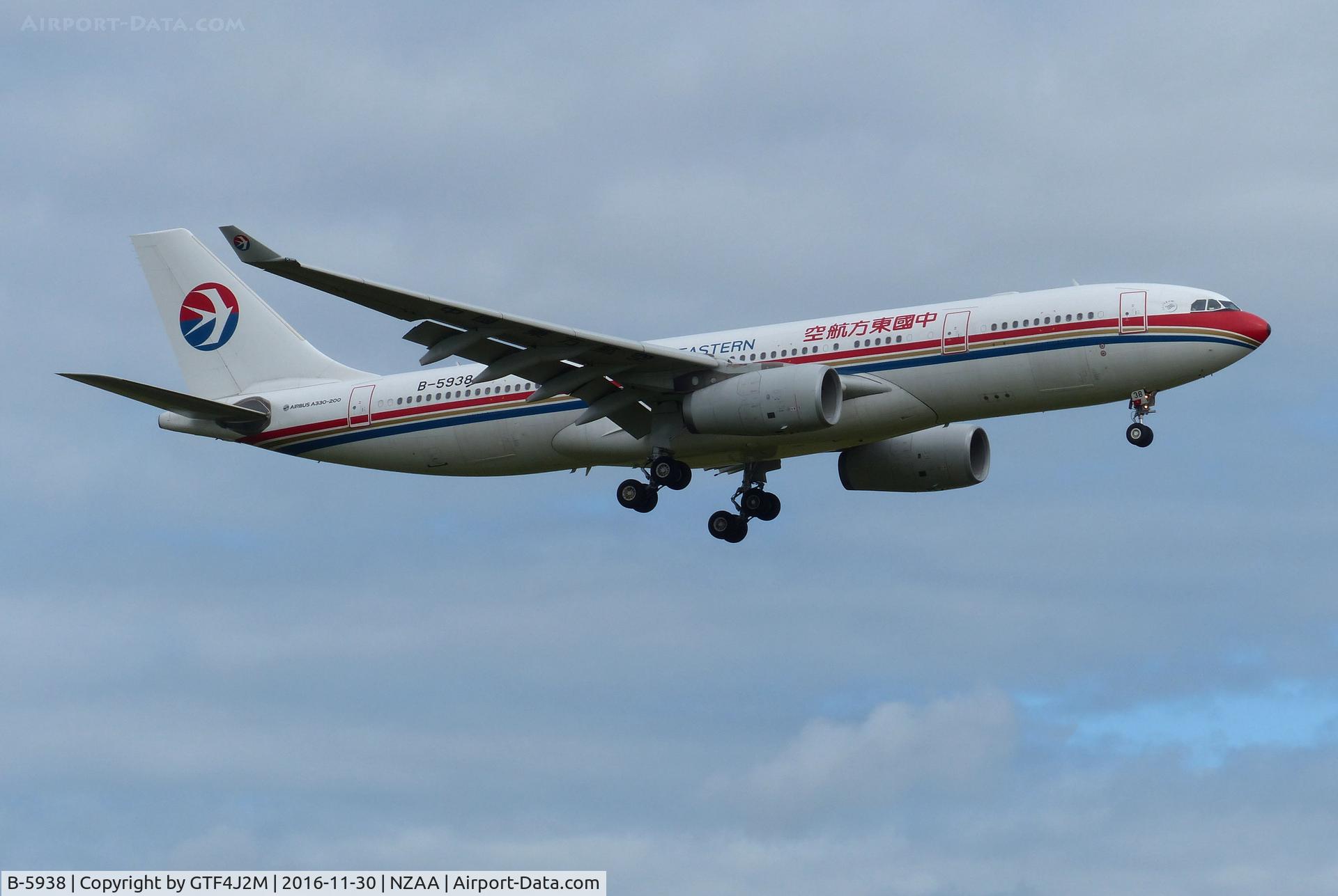 B-5938, 2013 Airbus A330-243 C/N 1479, B-5938  China Eastern AL at Auckland 30.11.16
