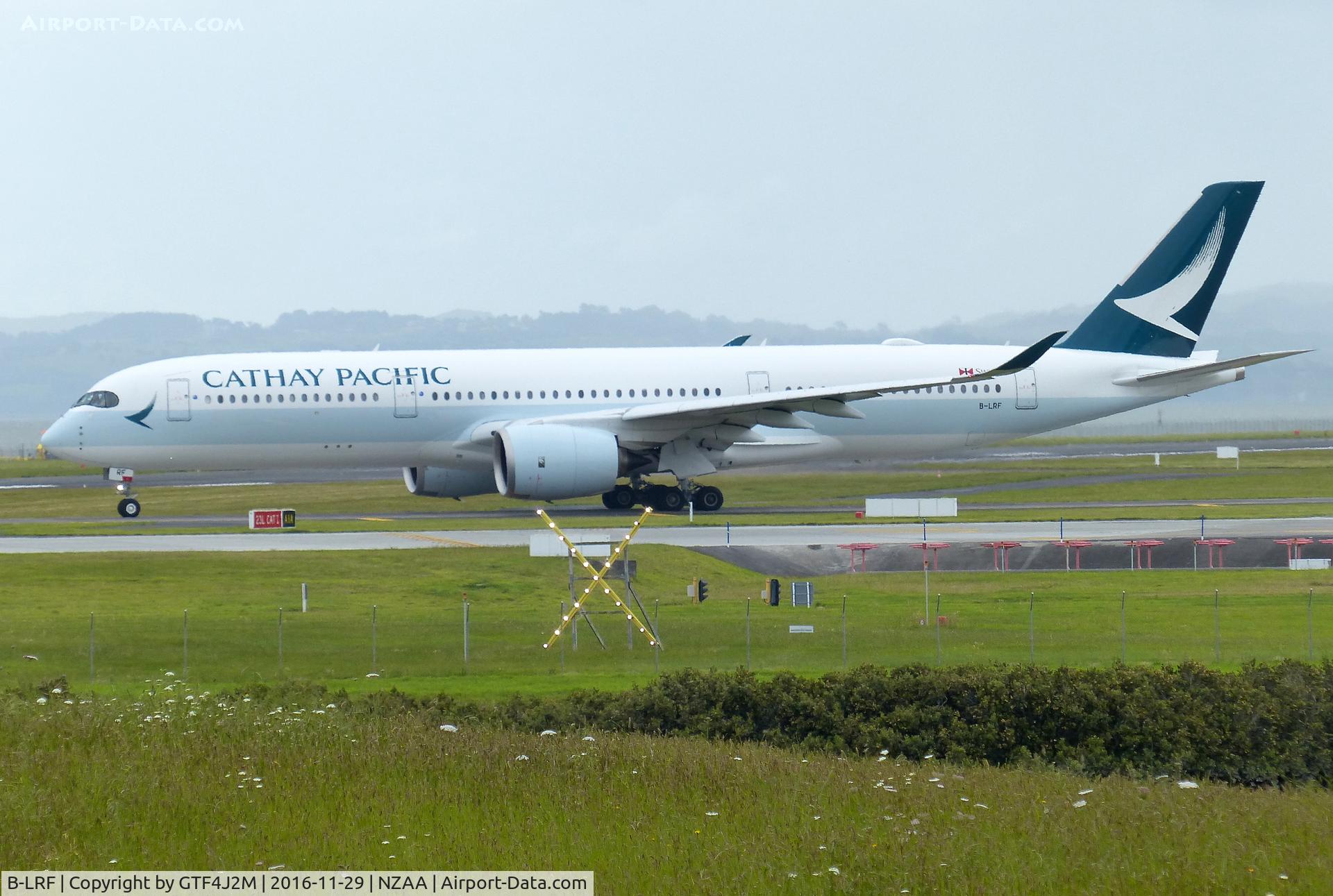 B-LRF, 2016 Airbus A350-941 C/N 046, B-LRF  Cathay Pacific at Auckland 29.11.16