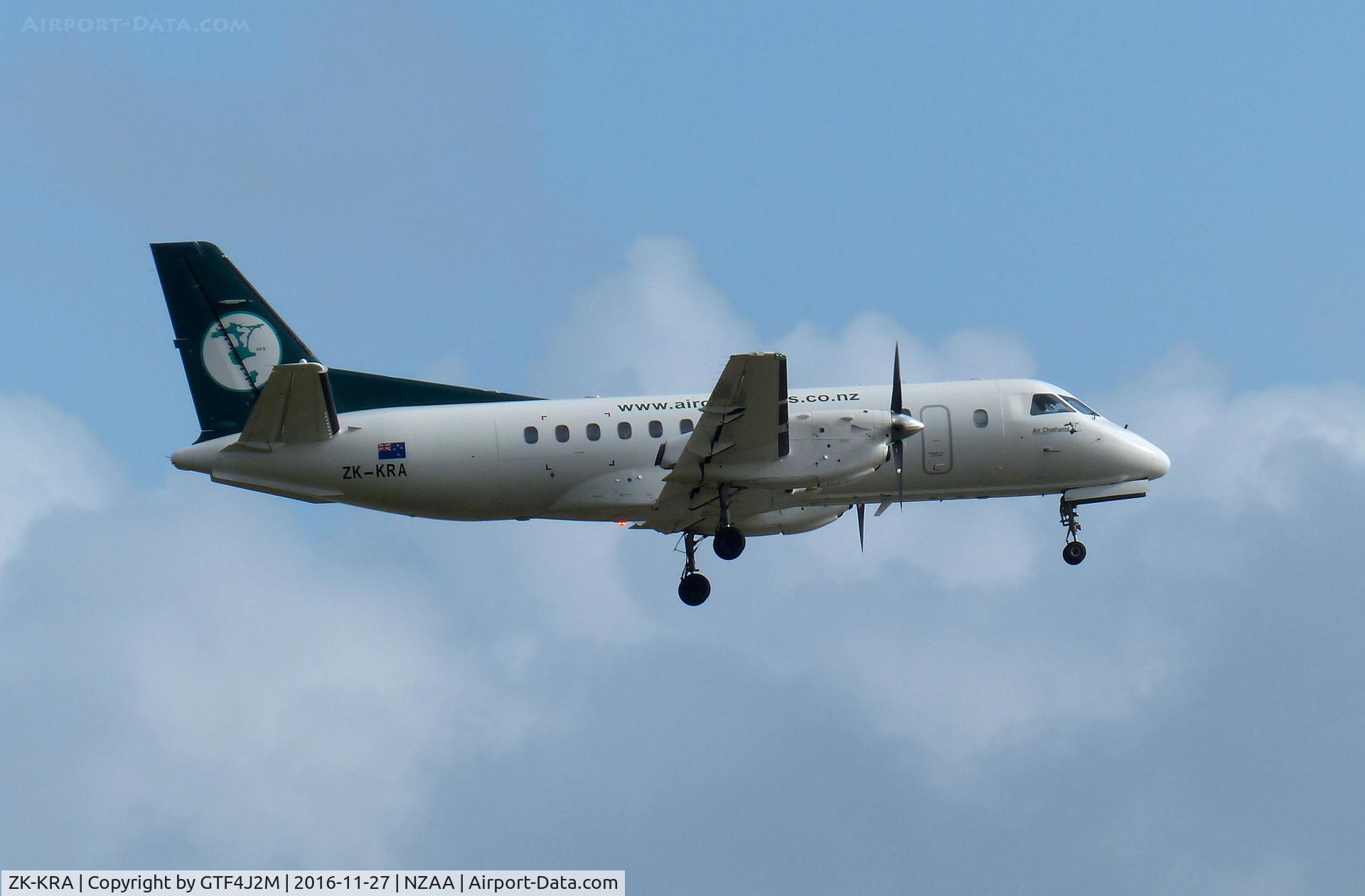 ZK-KRA, 1986 Saab SF340A C/N 340A-065, ZK-KRA  Air Chathams at Auckland 27.11.16