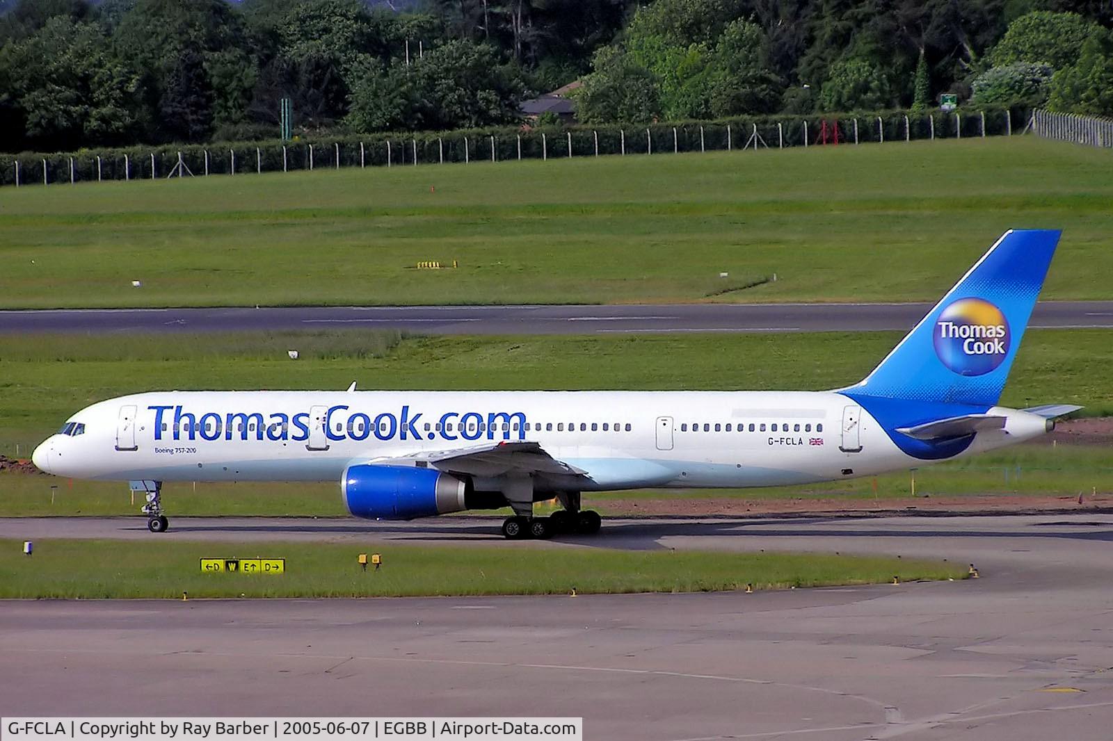 G-FCLA, 1997 Boeing 757-28A C/N 27621, Boeing 757-2Q8 [27621] (Thomas Cook Airlines) Birmingham Int'l~G 07/06/2005