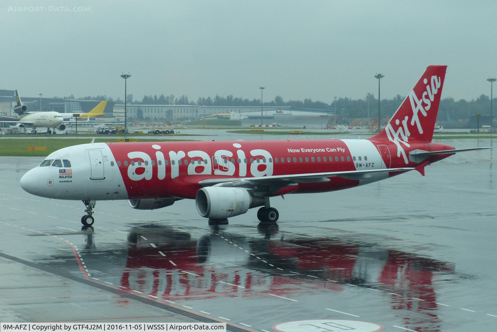 9M-AFZ, 2007 Airbus A320-216 C/N 3201, 9M-AFZ  AirAsia at Singapore /Changi 5.11.16