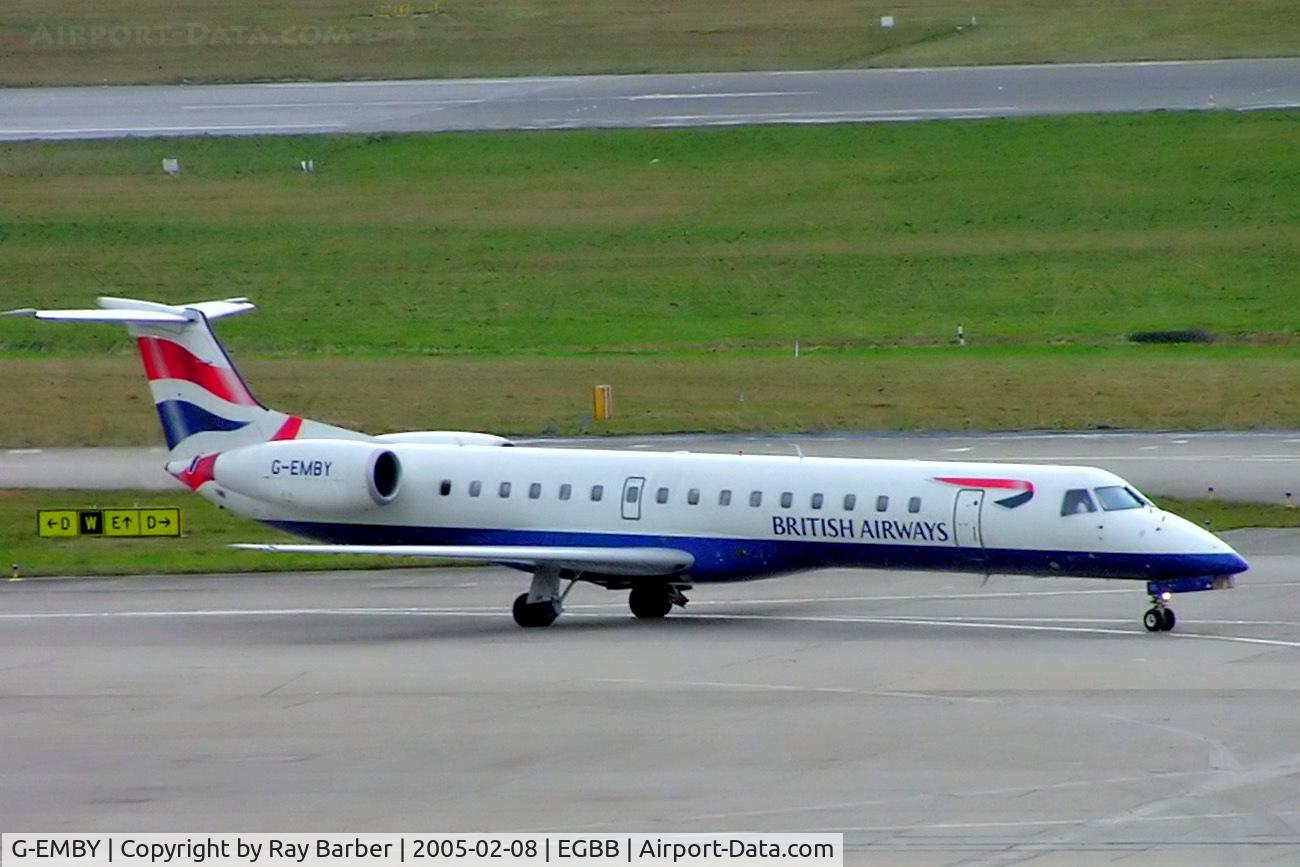 G-EMBY, 2002 Embraer EMB-145EU (ERJ-145EU) C/N 145617, Embraer ERJ-145EU [145617] (British Airways CitiExpress) Birmingham Int'l~G 08/02/2005