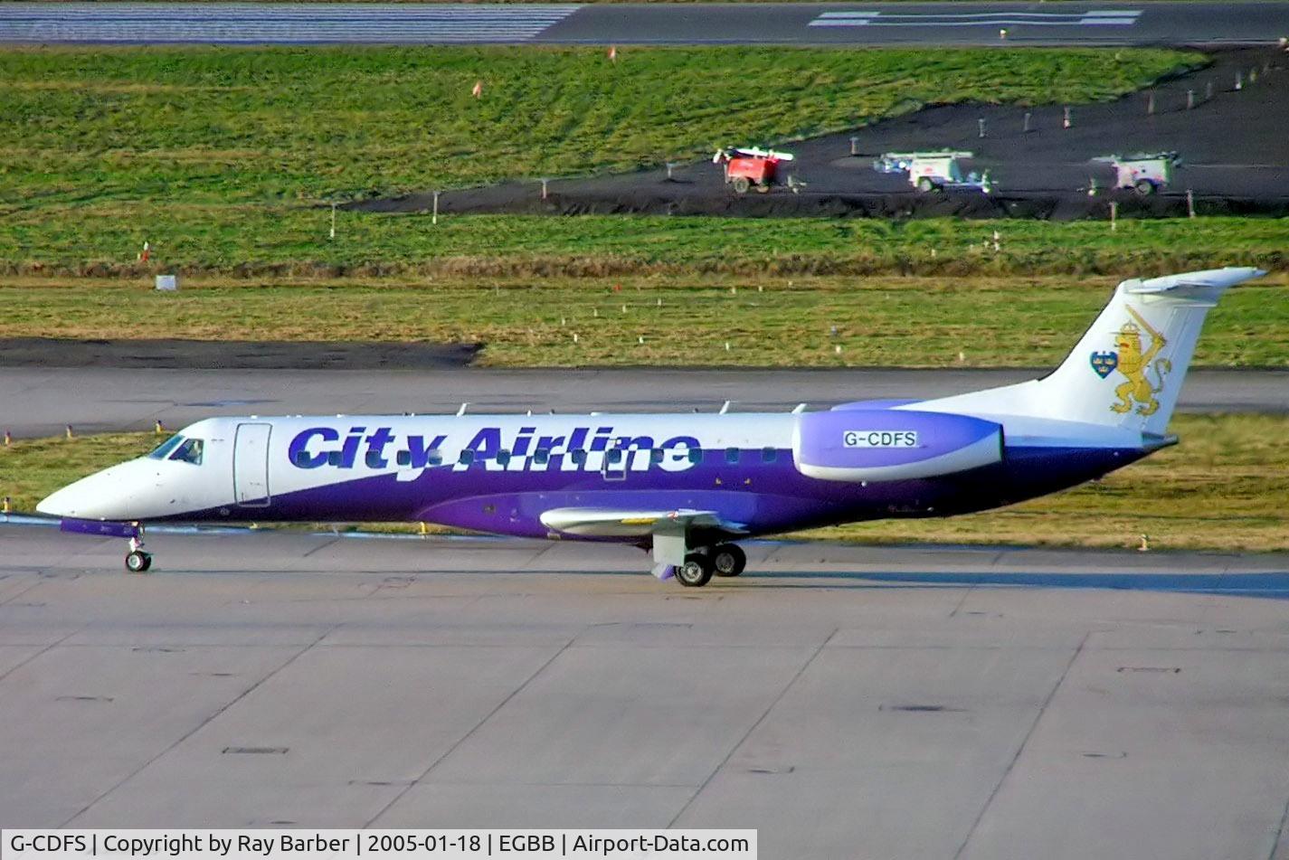G-CDFS, 2001 Embraer ERJ-135ER (EMB-135ER) C/N 145431, Embraer ERJ-135ER [145431] (City Airline) Birmingham Int'l~G 18/01/2005