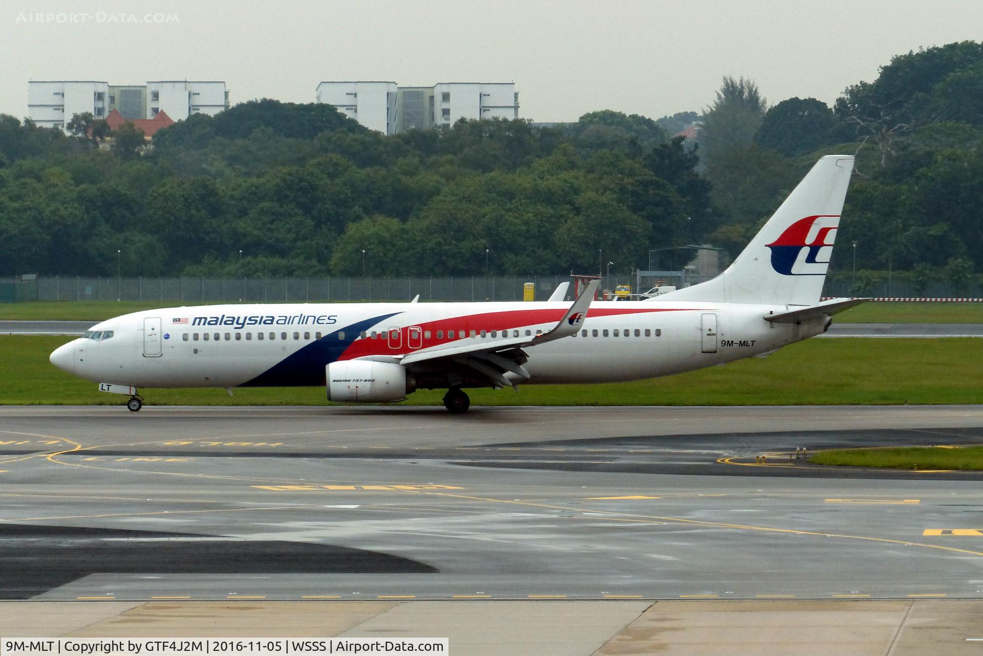 9M-MLT, 2013 Boeing 737-8H6 C/N 39334, 9M-MLT Malaysia AL at Singapore /Changi 5.11.16