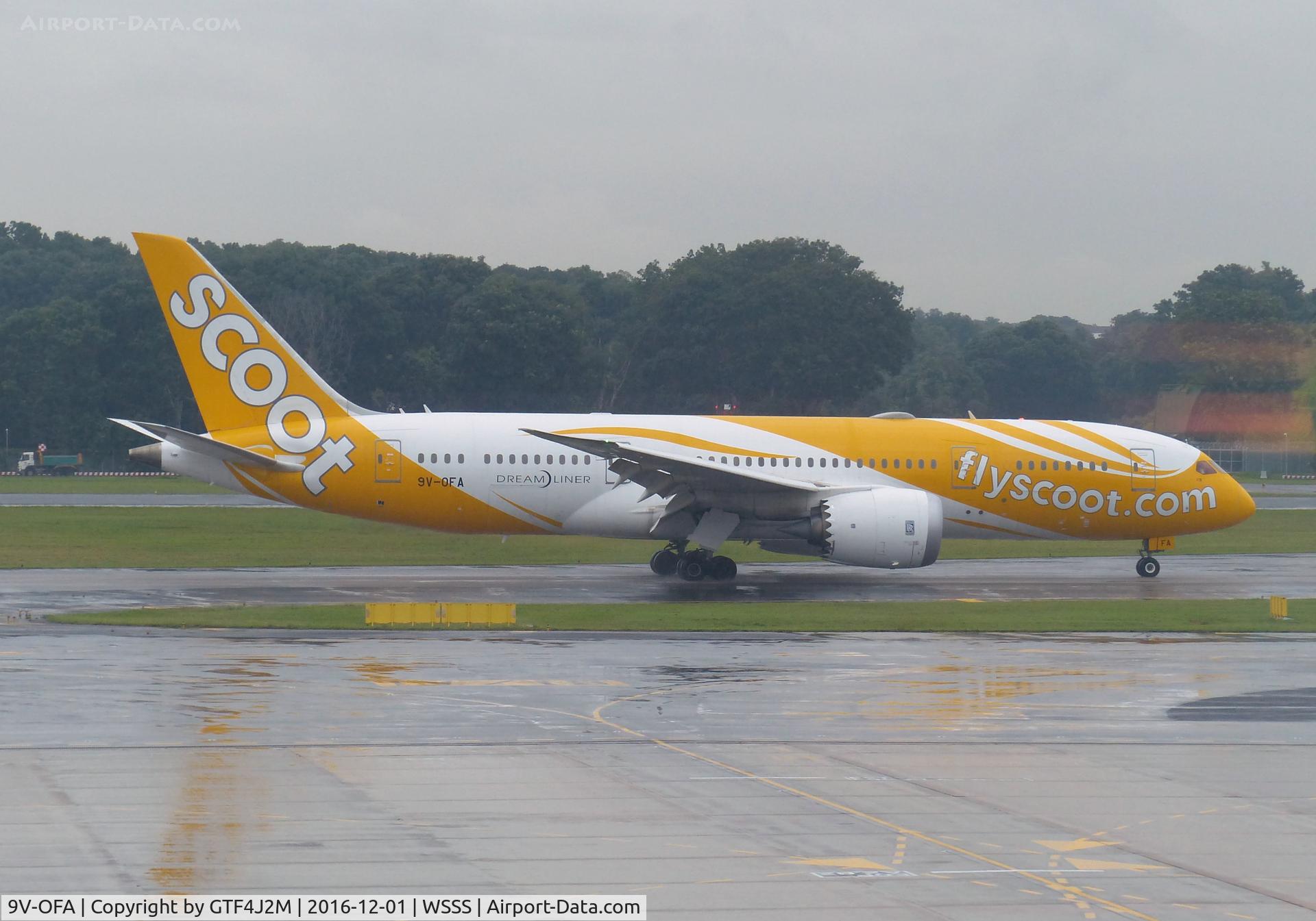 9V-OFA, 2015 Boeing 787-8 Dreamliner C/N 37117, 9V-OFA  Scoot at Singapore /Changi 1.12.16