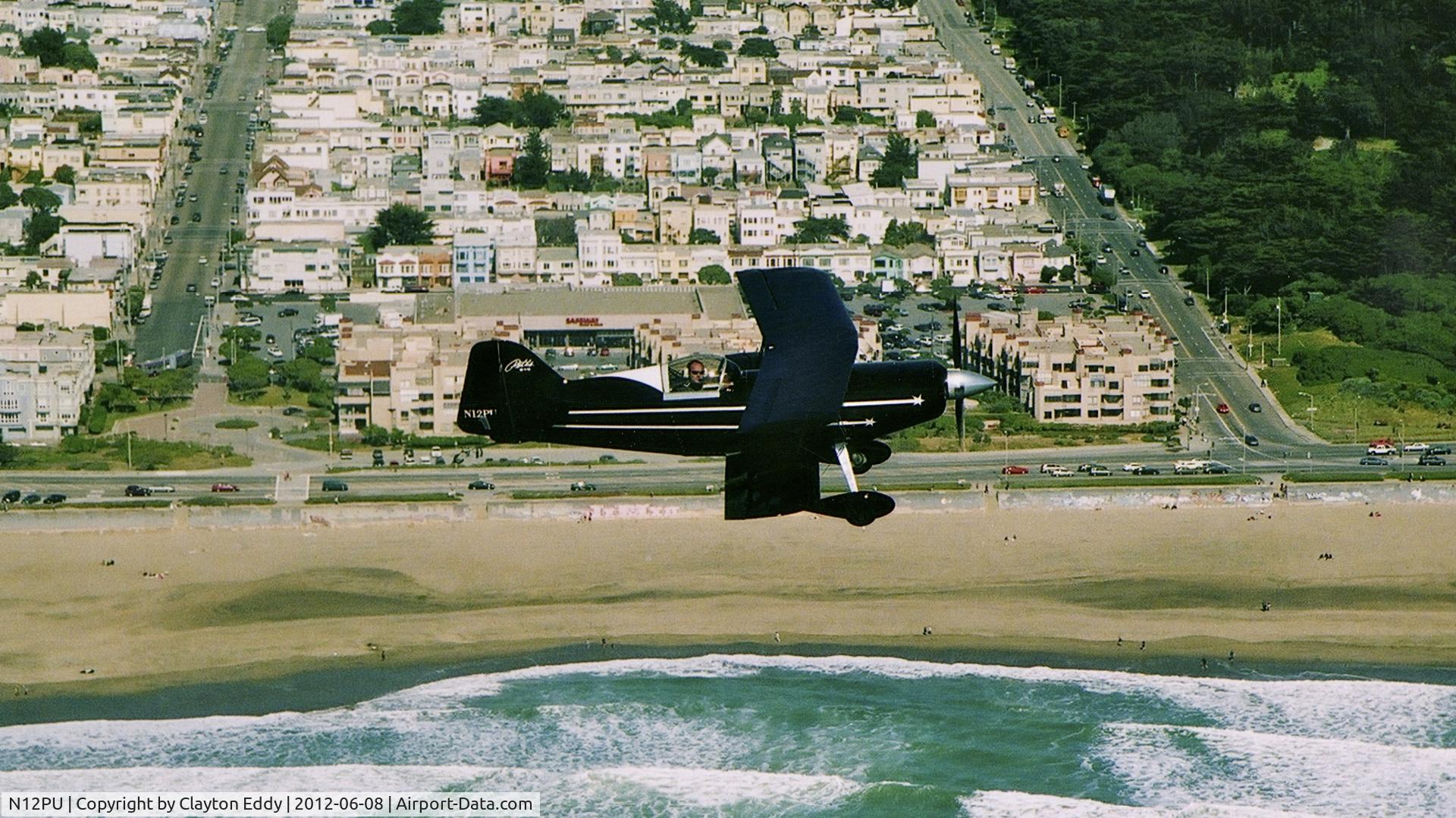 N12PU, 1998 Pitts S-1-11B Super Stinker C/N 008, Air to air over San Francisco N12PU