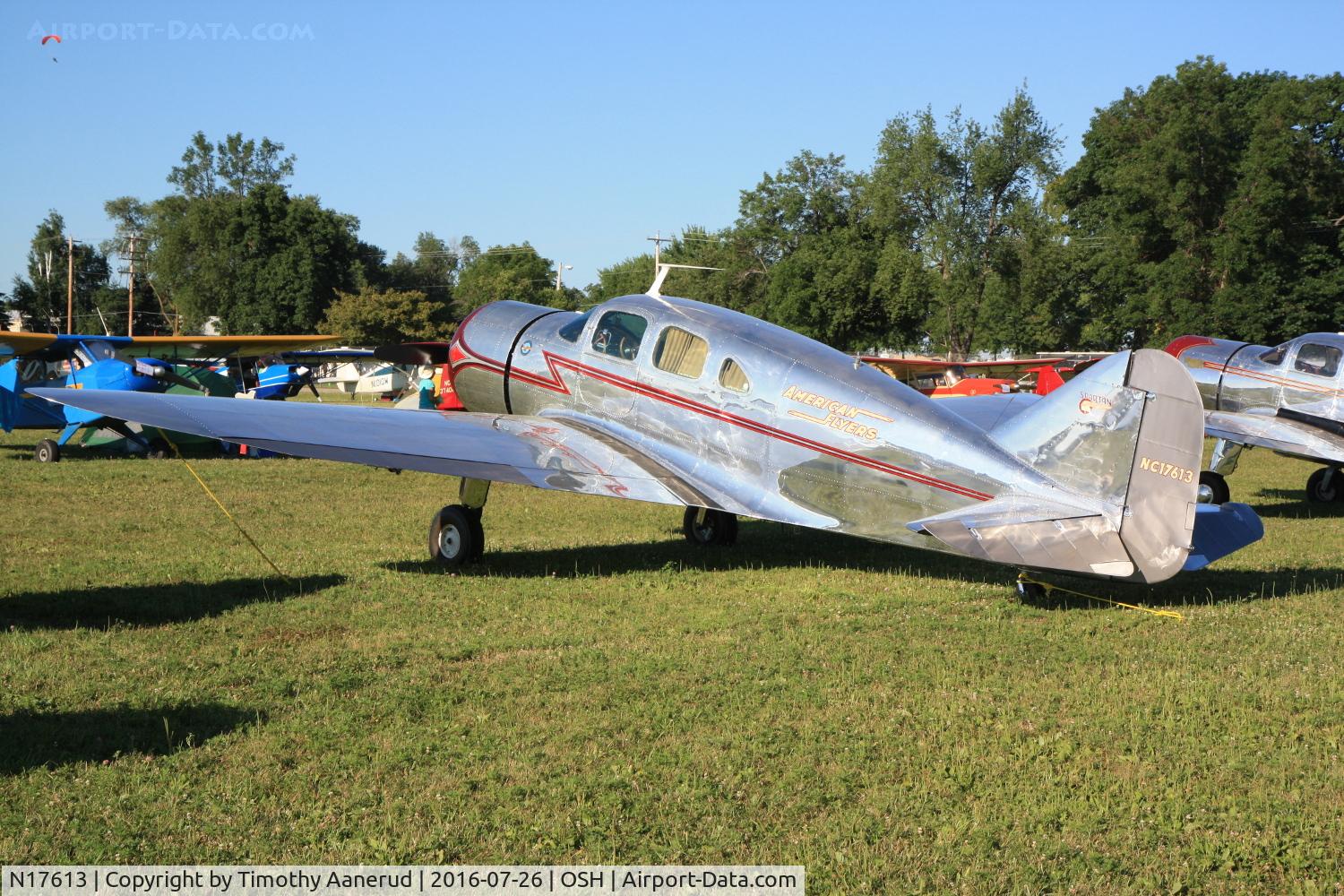 N17613, 1937 Spartan 7W Executive C/N 12, 1937 Spartan 7W, c/n: 12