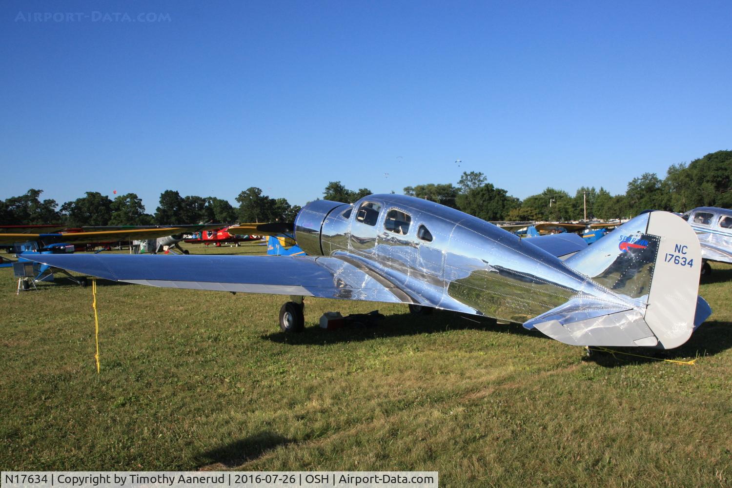 N17634, 1939 Spartan 7W Executive C/N 17, 1939 Spartan 7W, c/n: 17